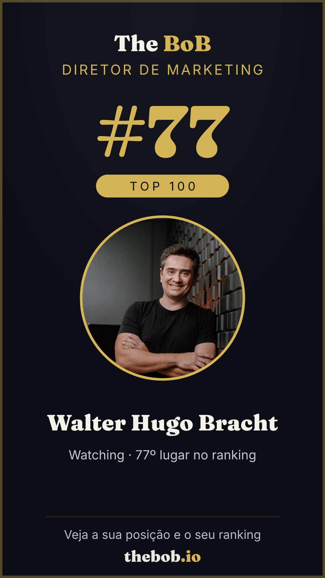 Selo The BoB · Walter Hugo Bracht