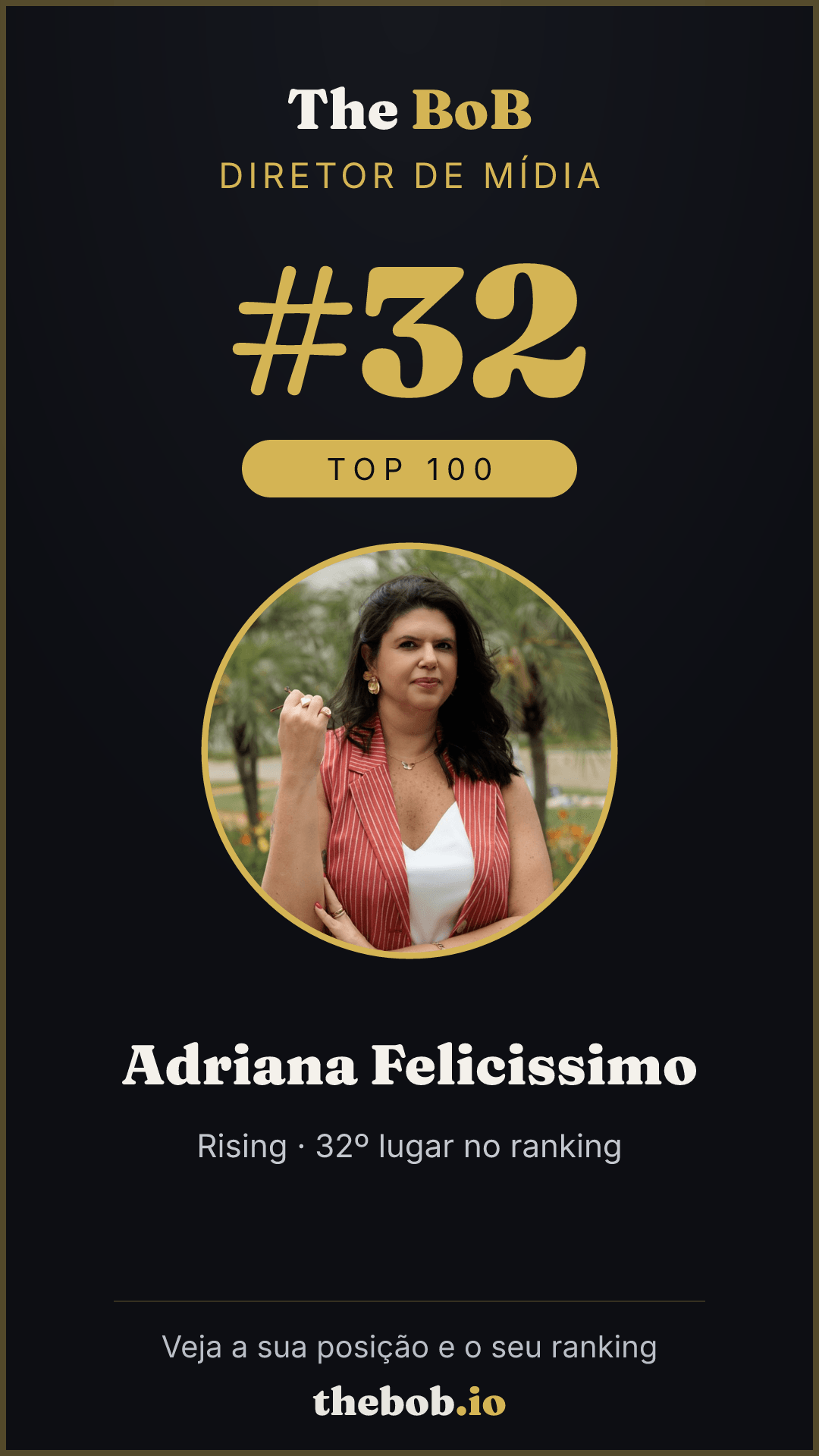 Selo The BoB · Adriana Felicissimo