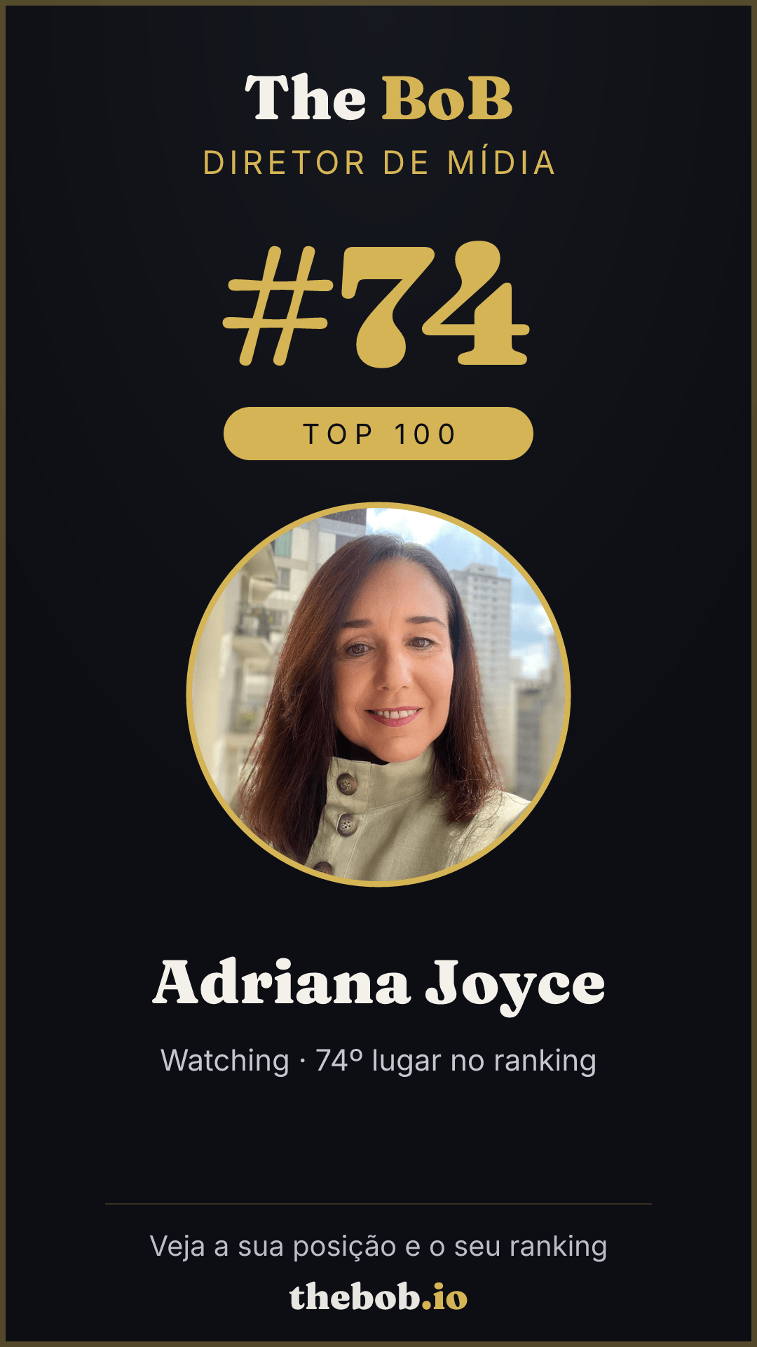Selo The BoB · Adriana Joyce