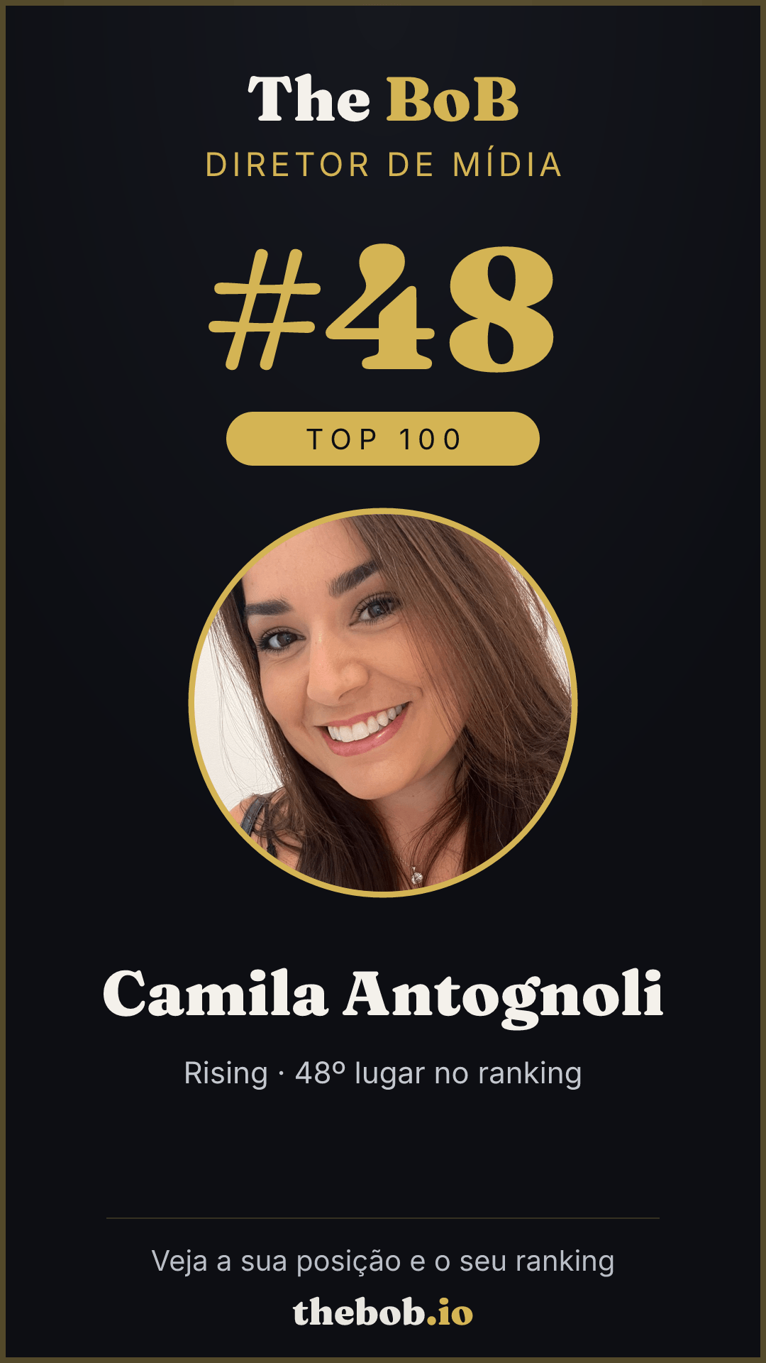 Selo The BoB · Camila Antognoli