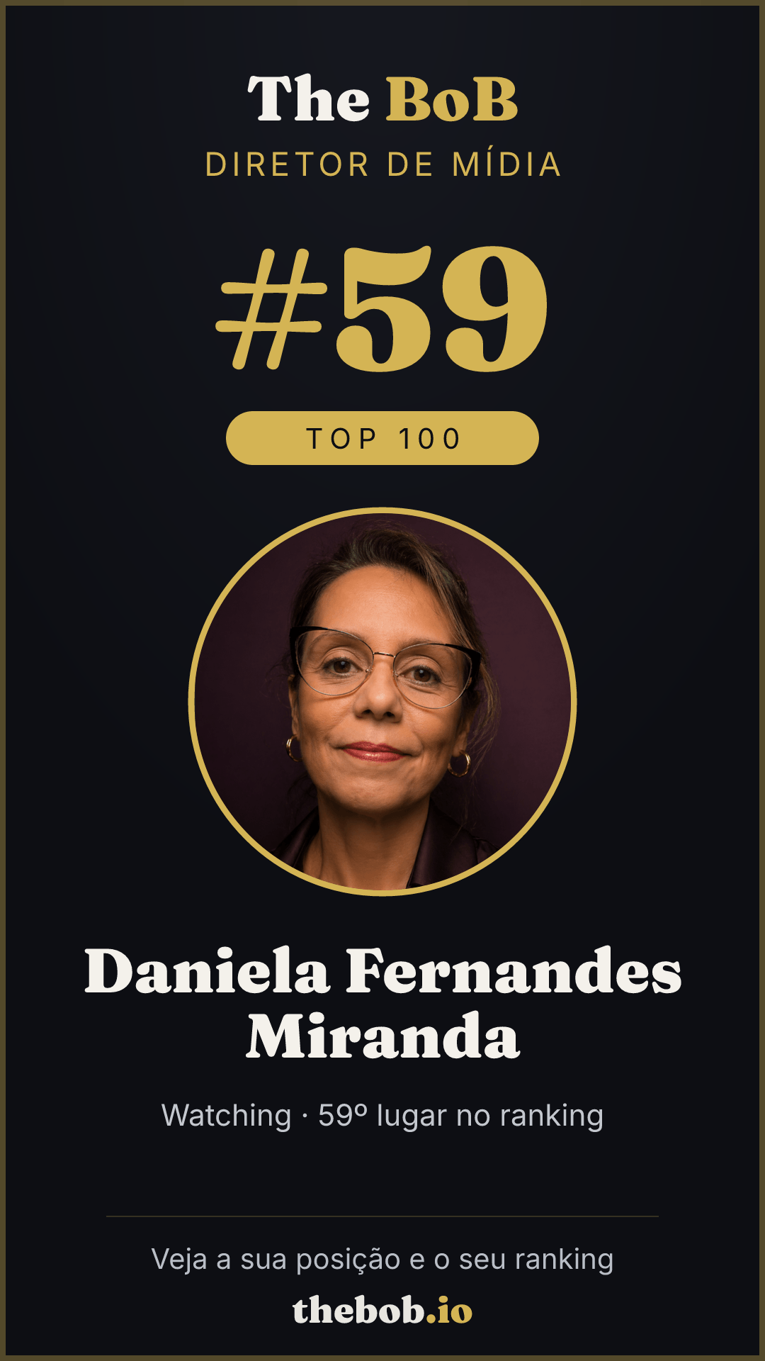 Selo The BoB · Daniela Fernandes Miranda