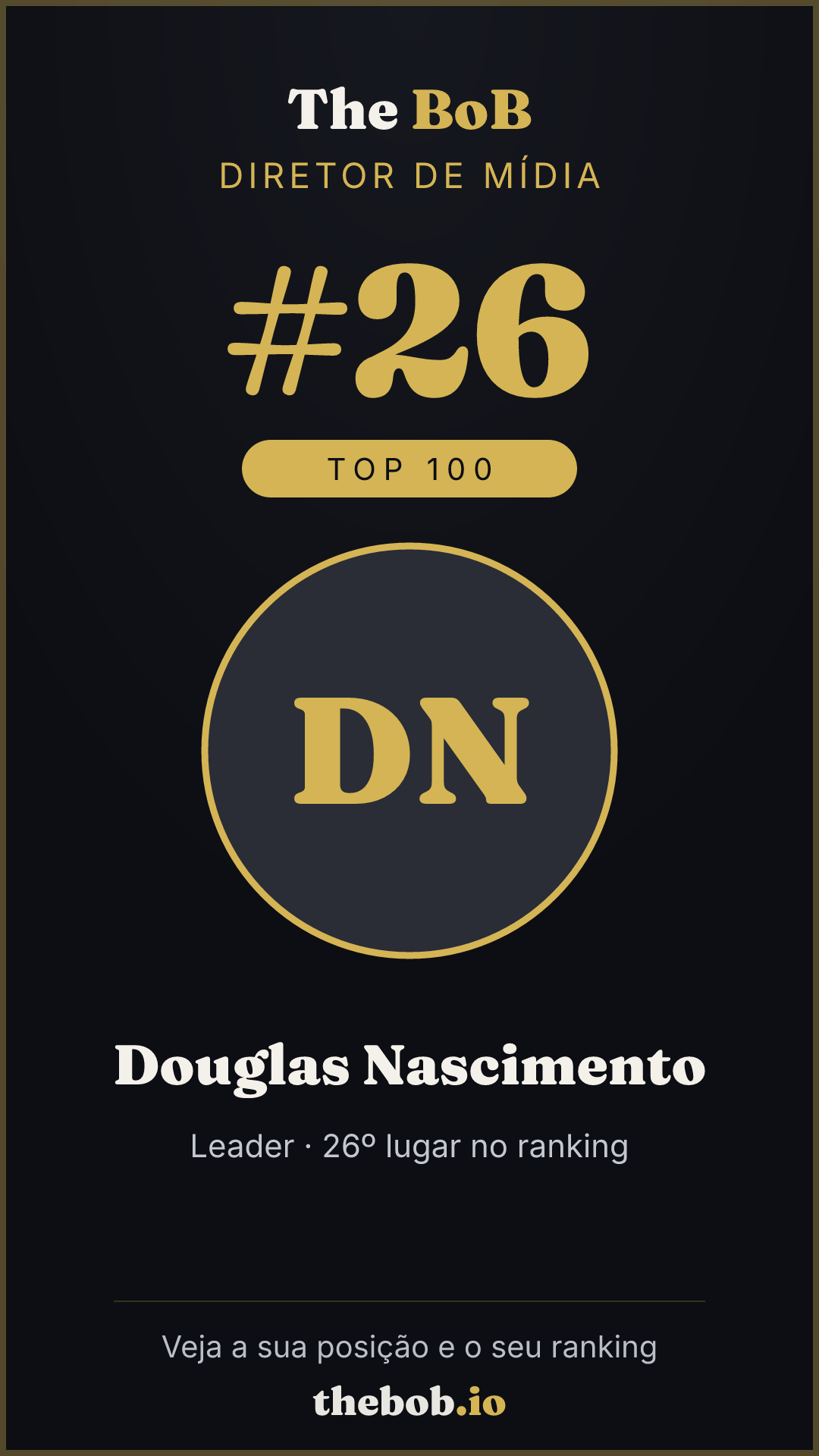 Selo The BoB · Douglas Nascimento