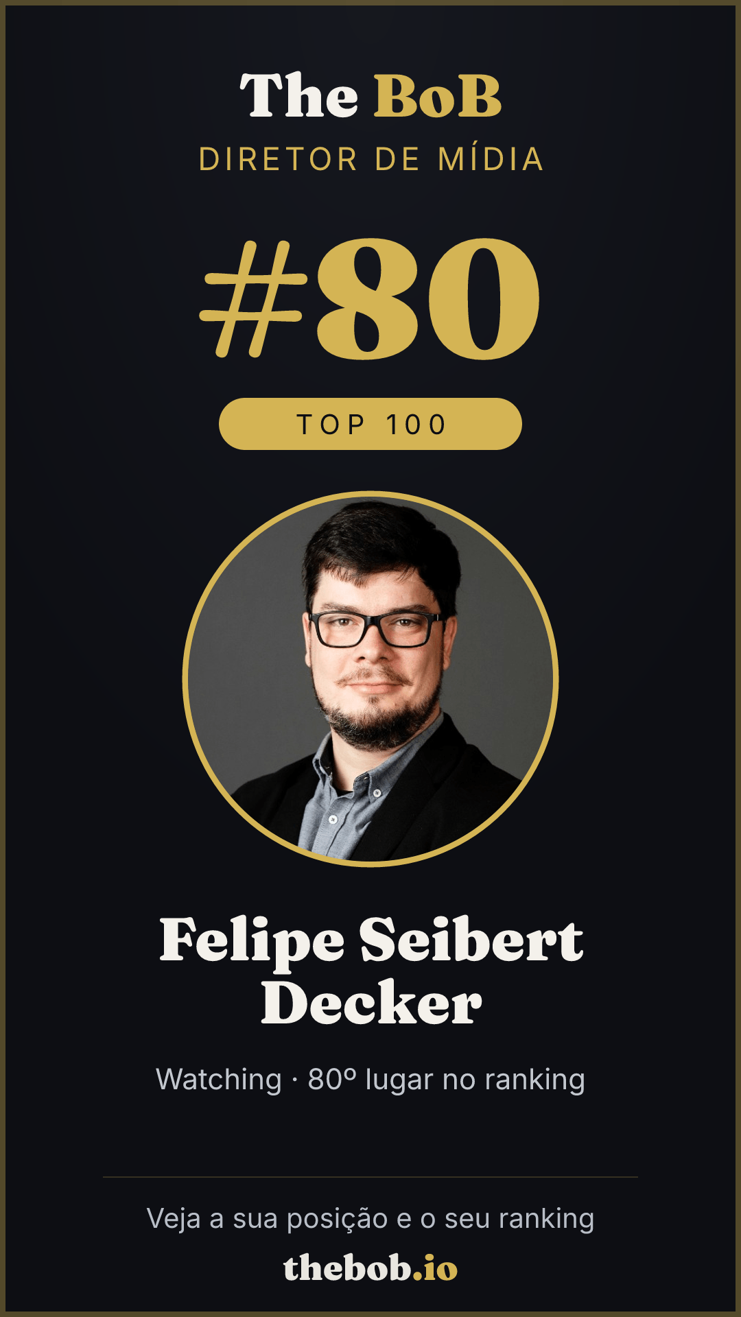 Selo The BoB · Felipe Seibert Decker