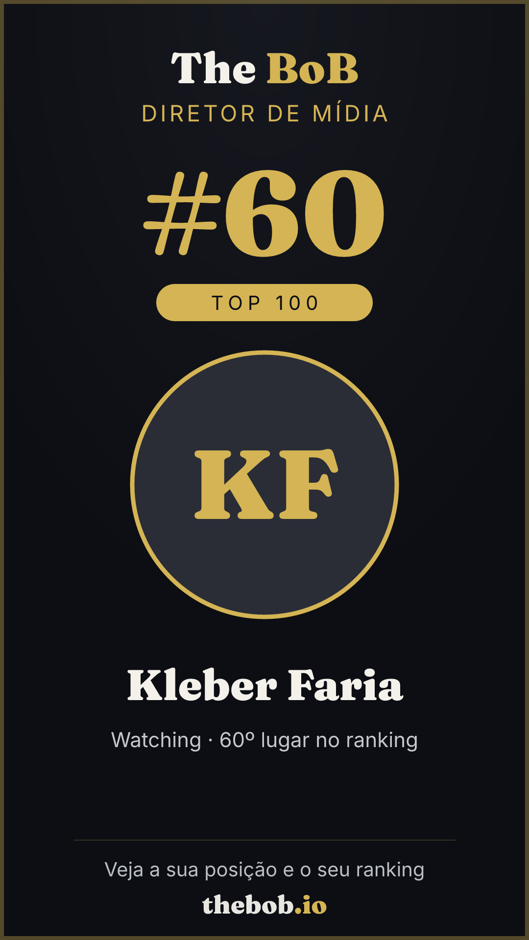 Selo The BoB · Kleber Faria