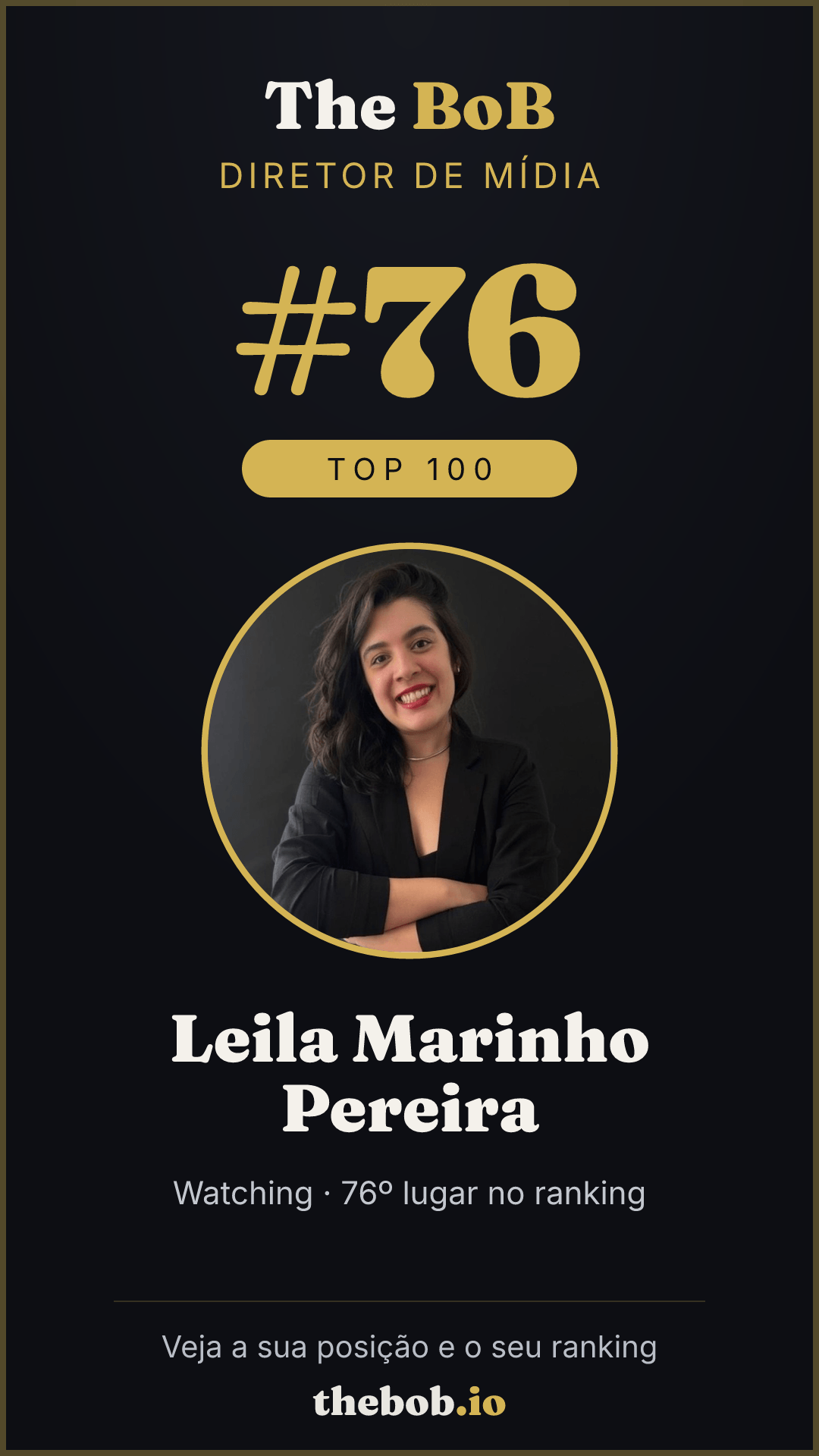 Selo The BoB · Leila Marinho Pereira