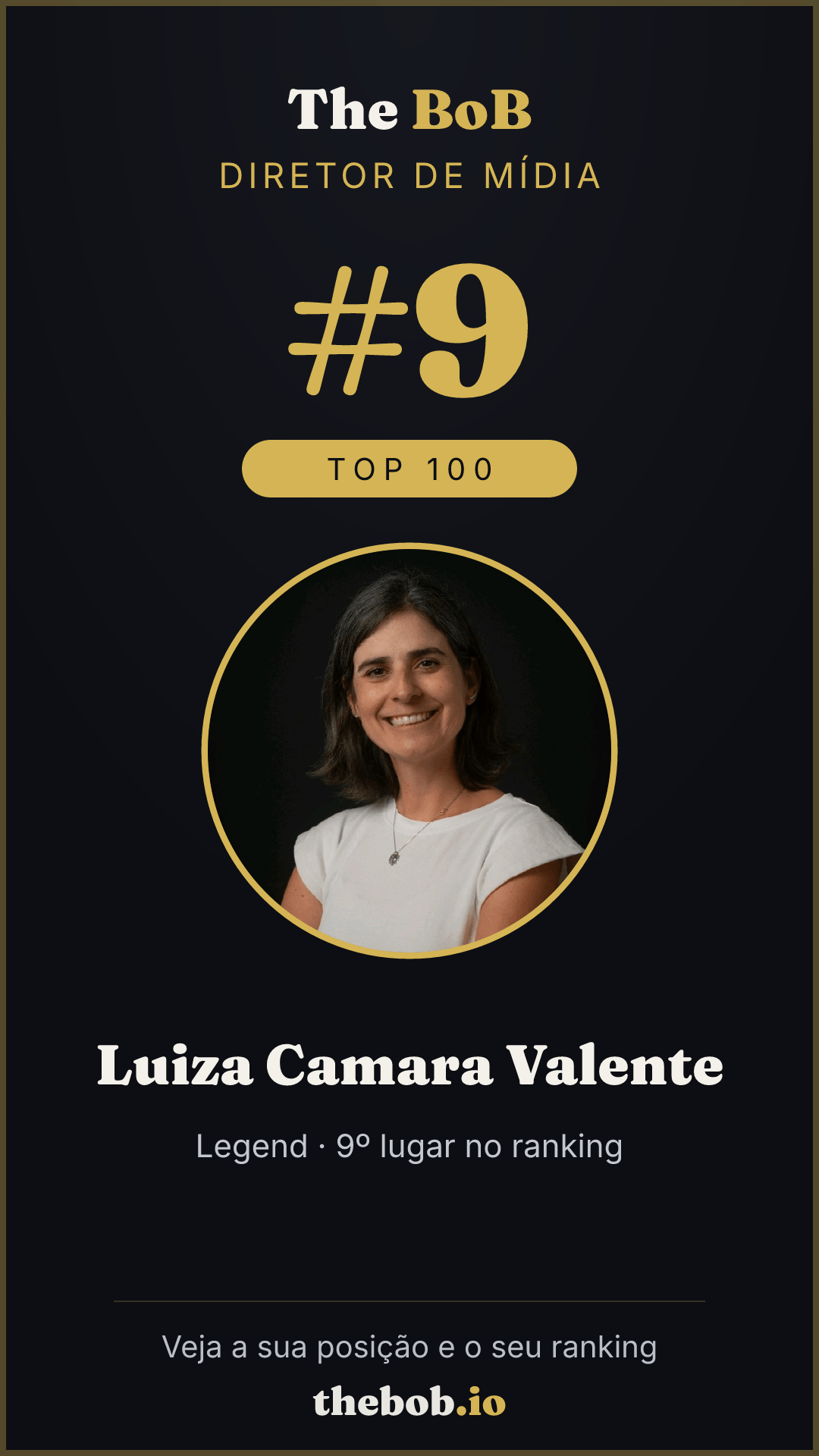 Selo The BoB · Luiza Camara Valente
