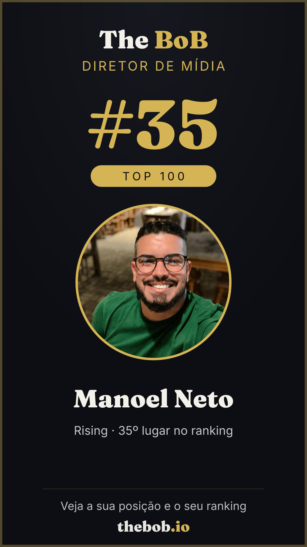 Selo The BoB · Manoel Neto