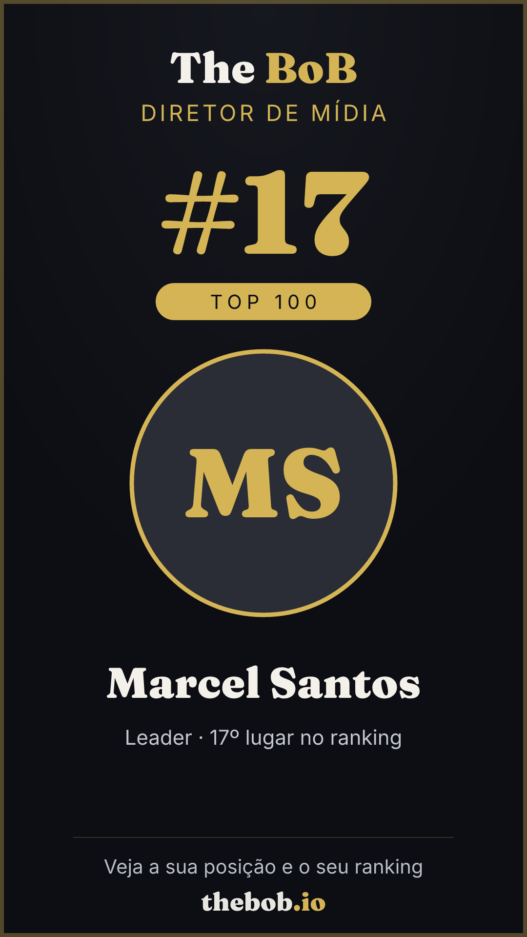 Selo The BoB · Marcel Santos