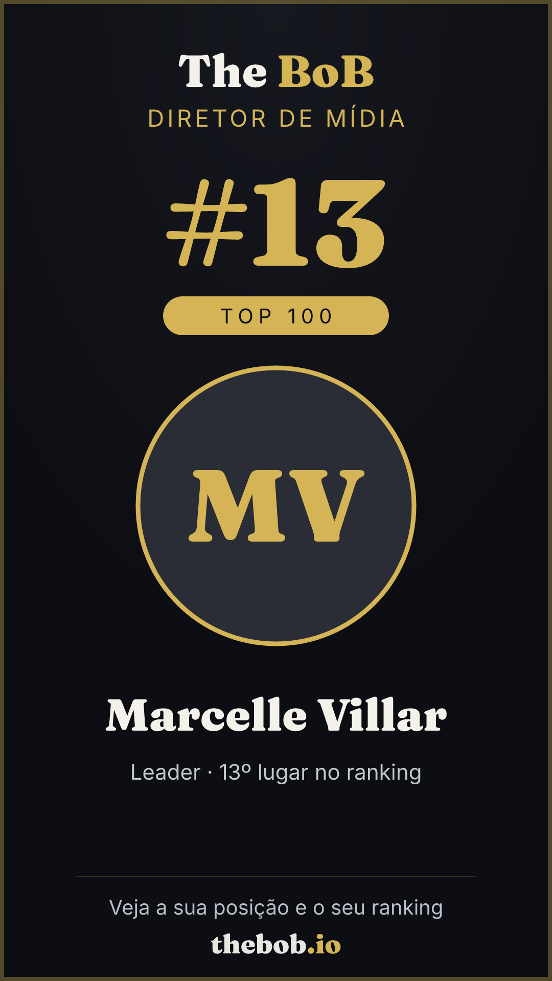 Selo The BoB · Marcelle Villar
