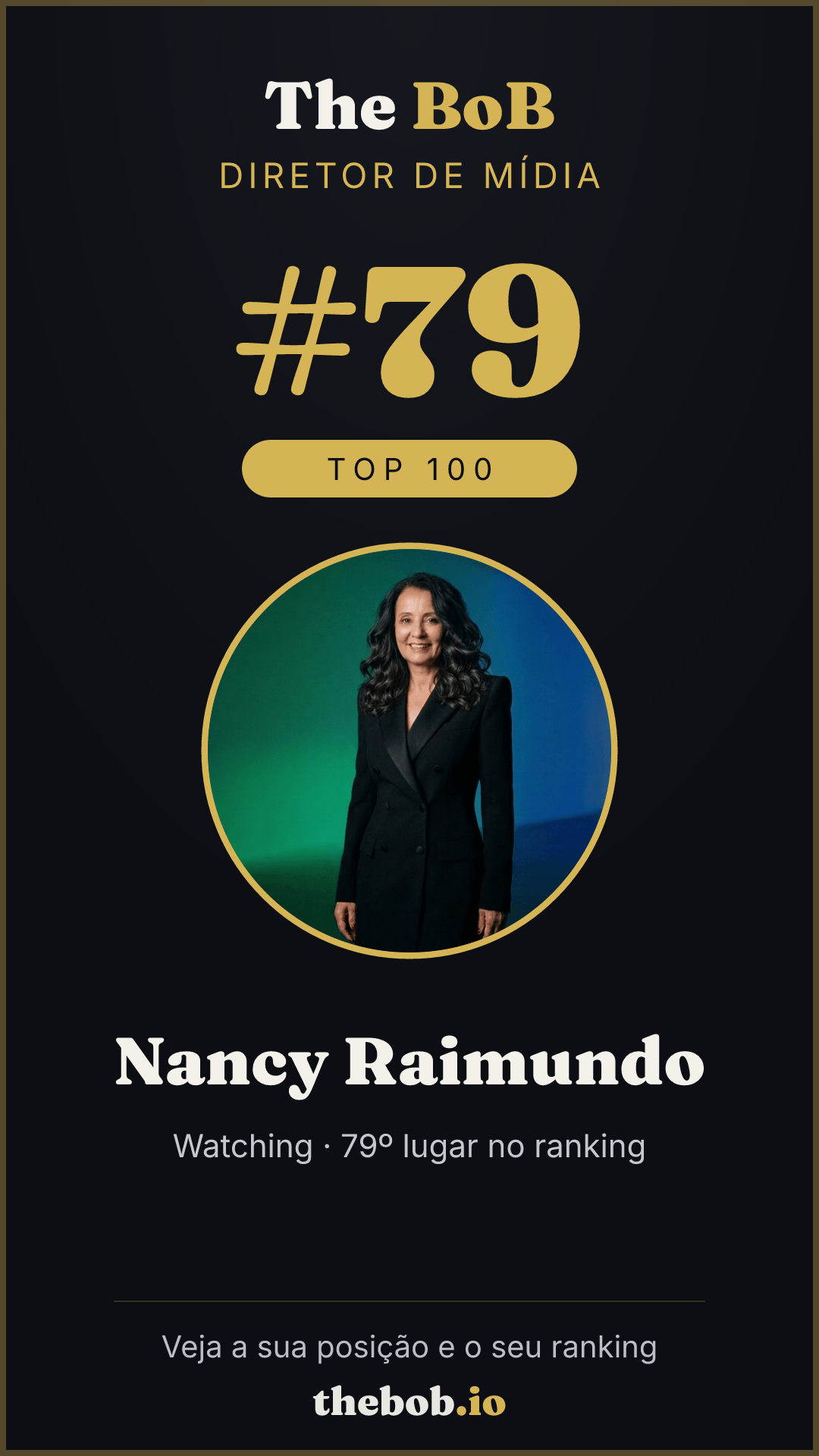 Selo The BoB · Nancy Raimundo