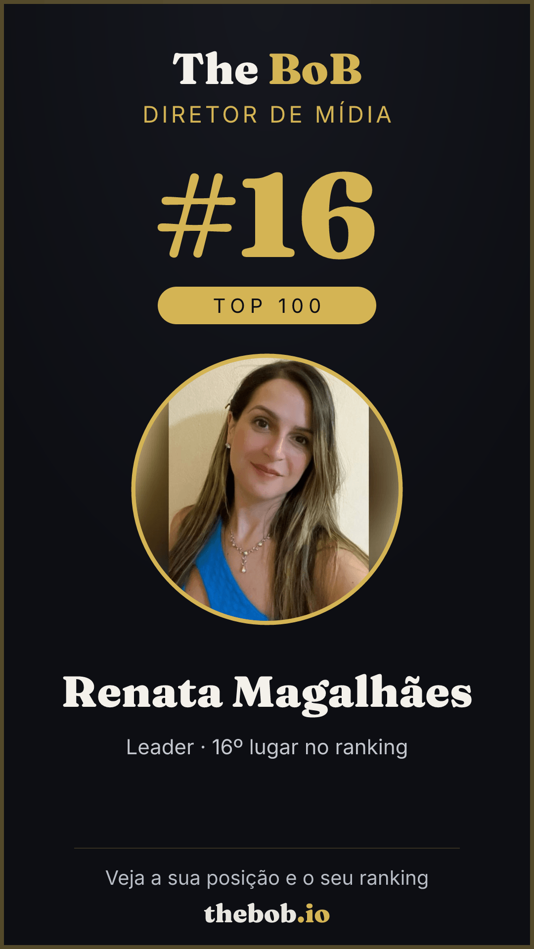Selo The BoB · Renata Magalhães