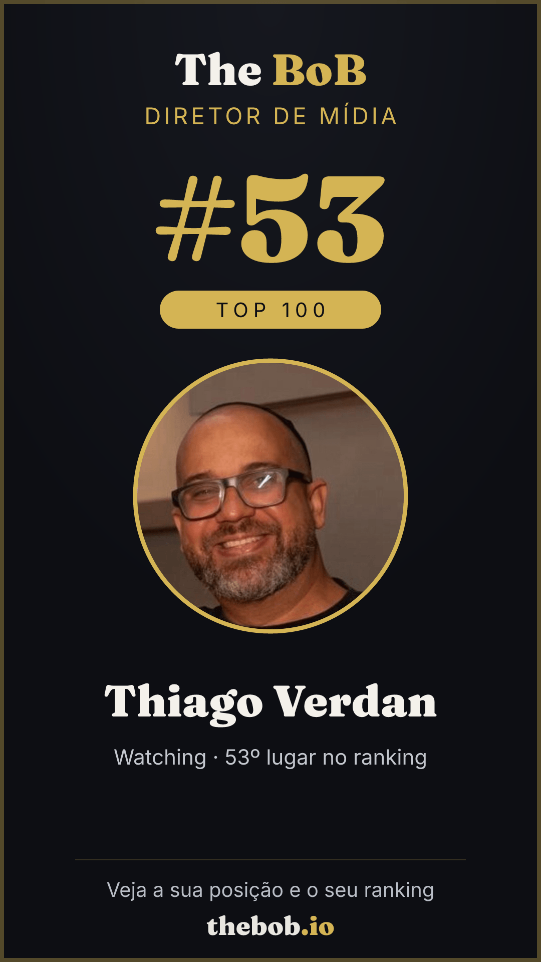 Selo The BoB · Thiago Verdan
