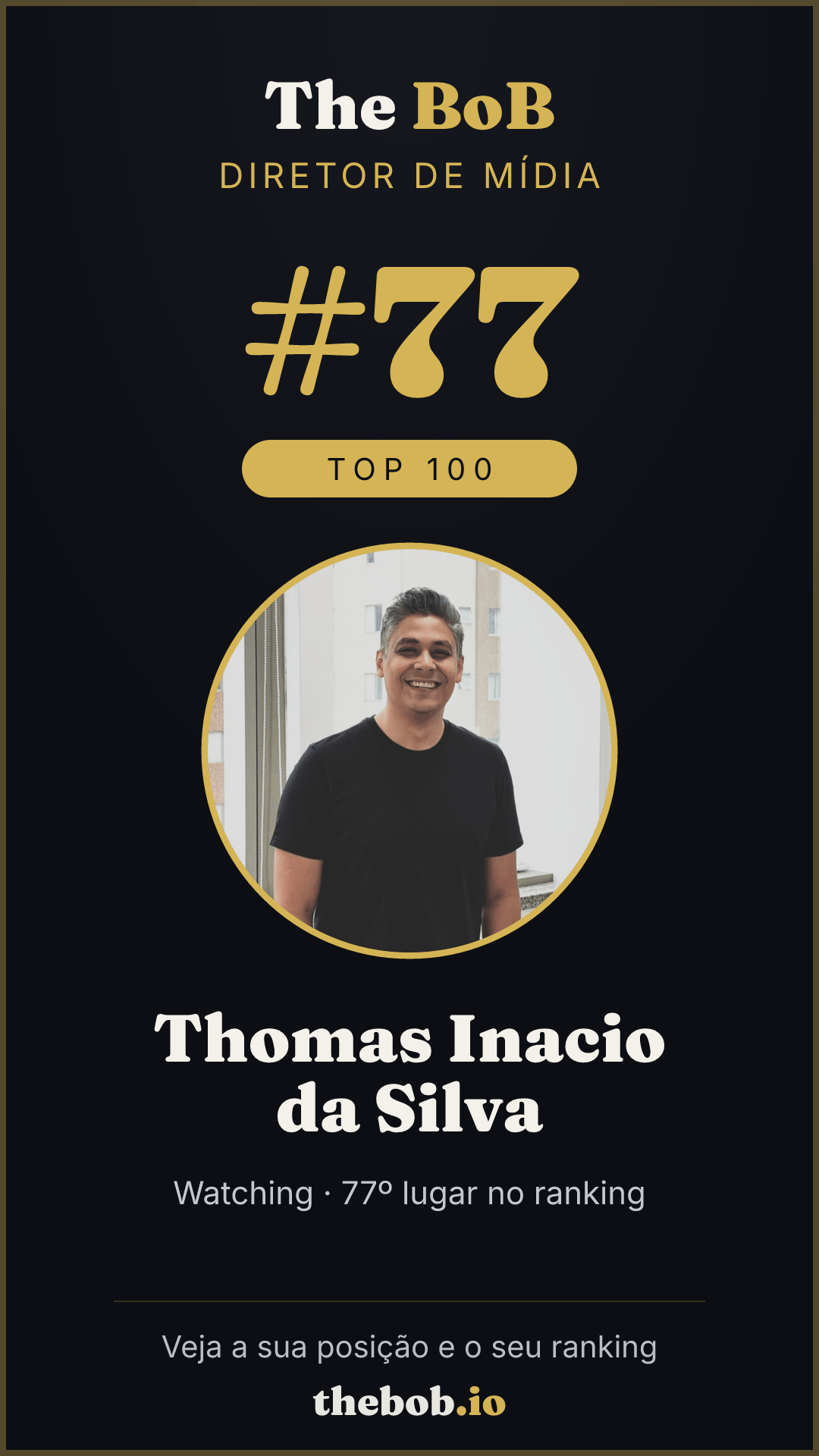 Selo The BoB · Thomas Inacio da Silva