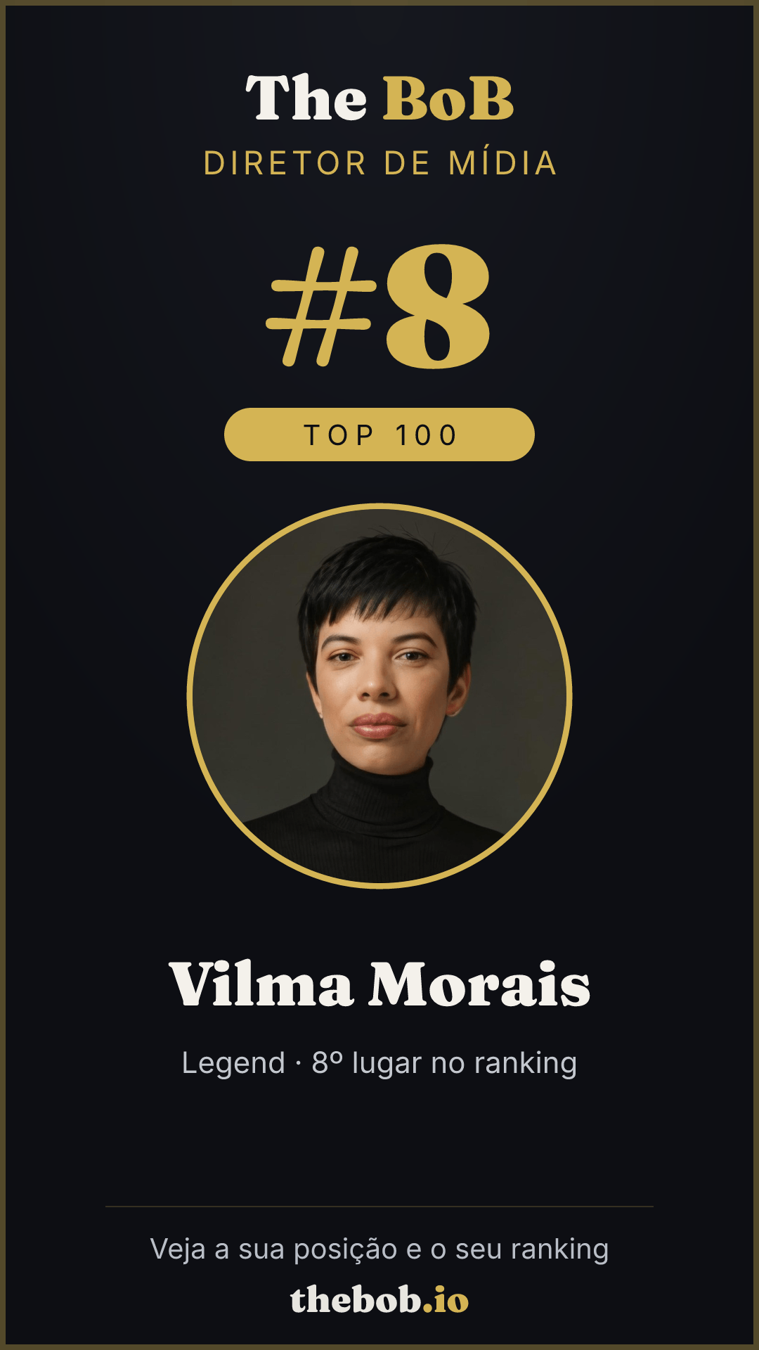 Selo The BoB · Vilma Morais