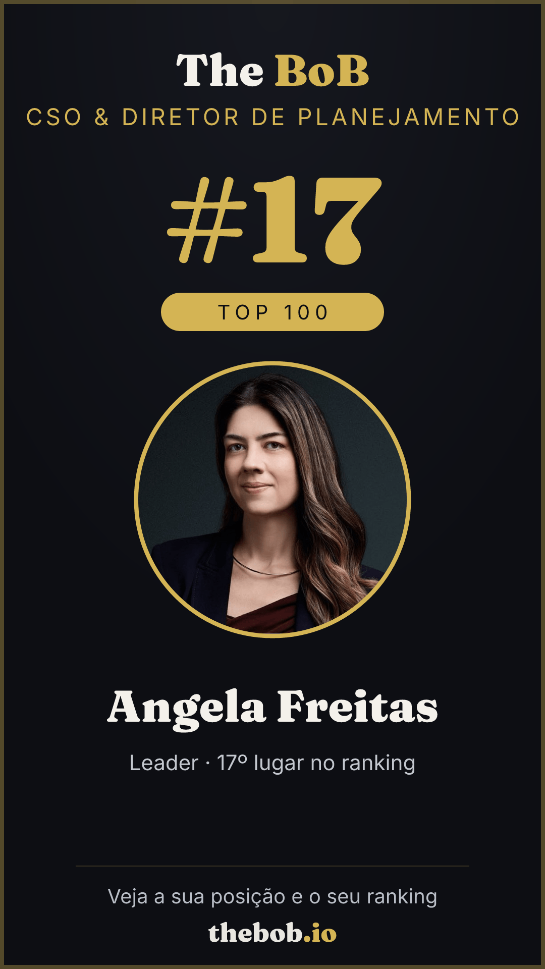 Selo The BoB · Angela Freitas