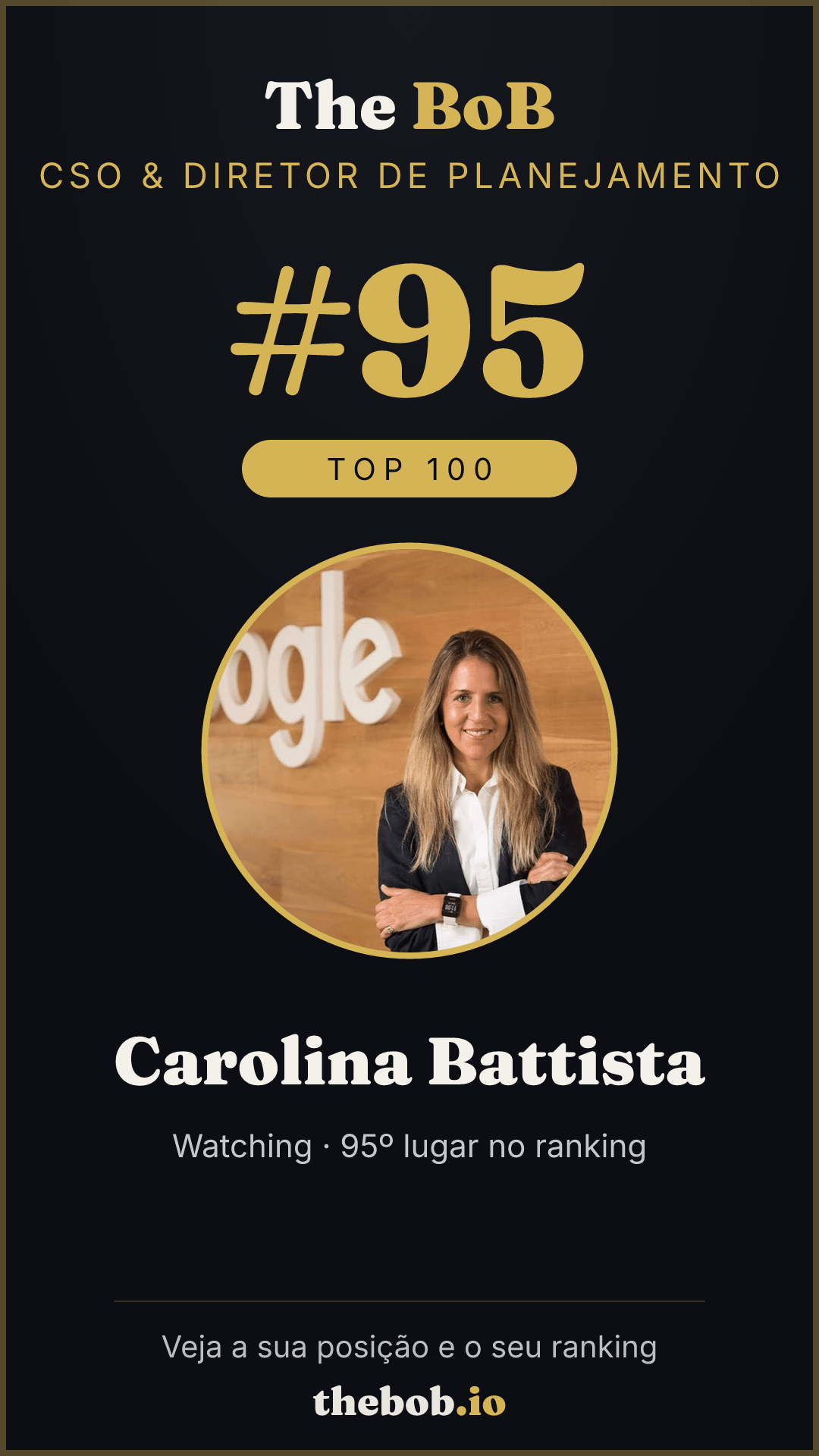 Selo The BoB · Carolina Battista