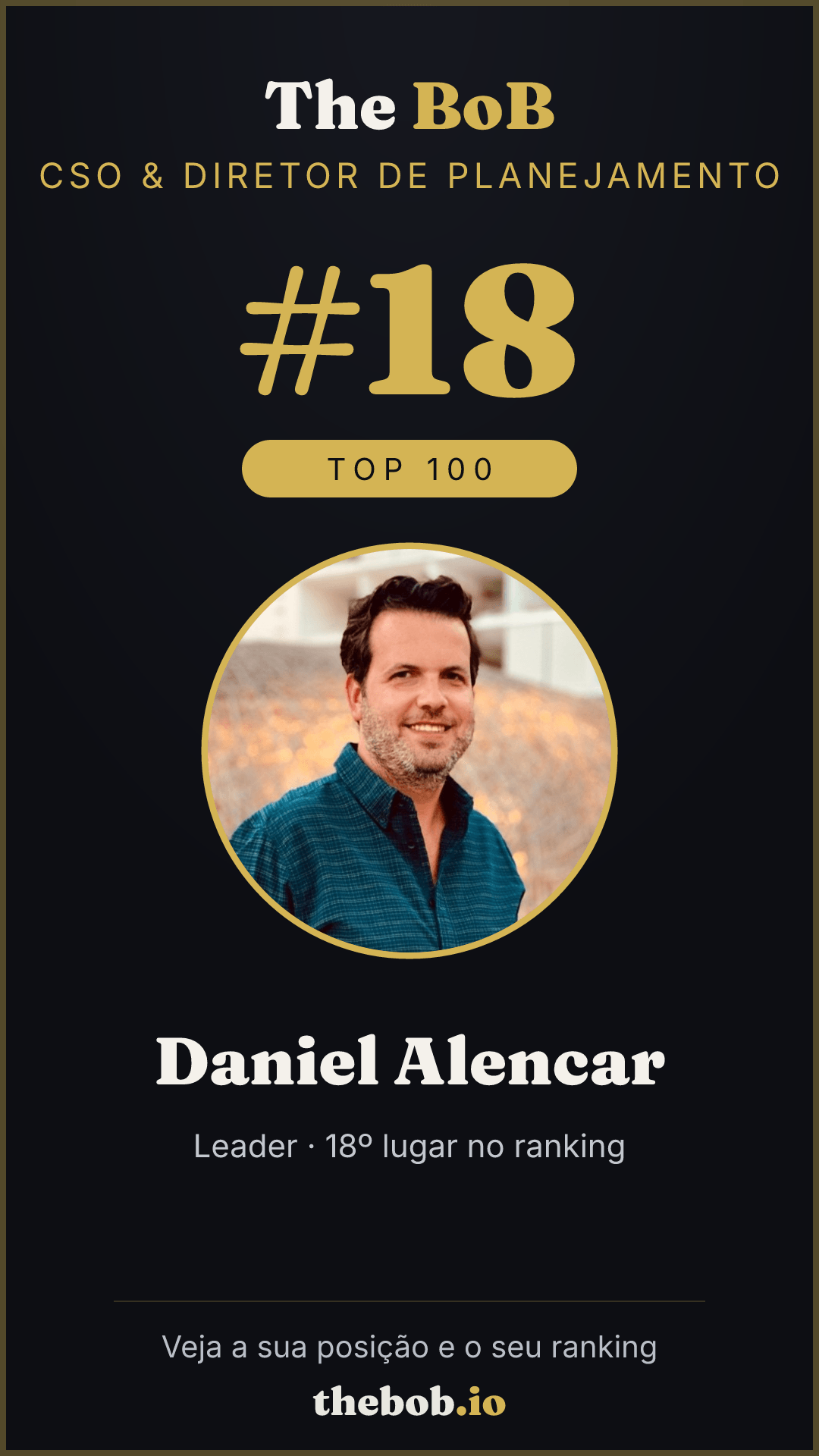 Selo The BoB · Daniel Alencar