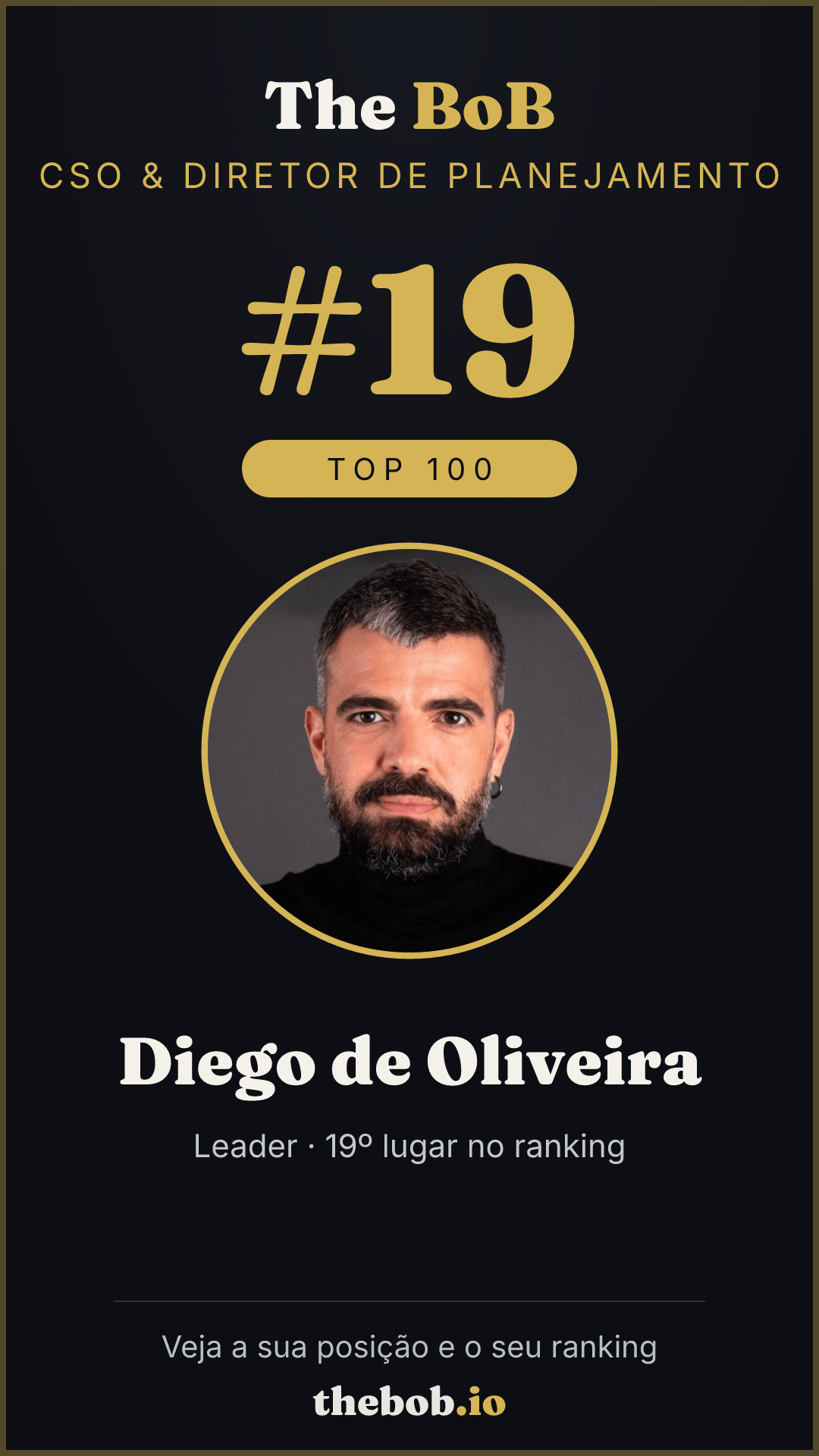 Selo The BoB · Diego de Oliveira
