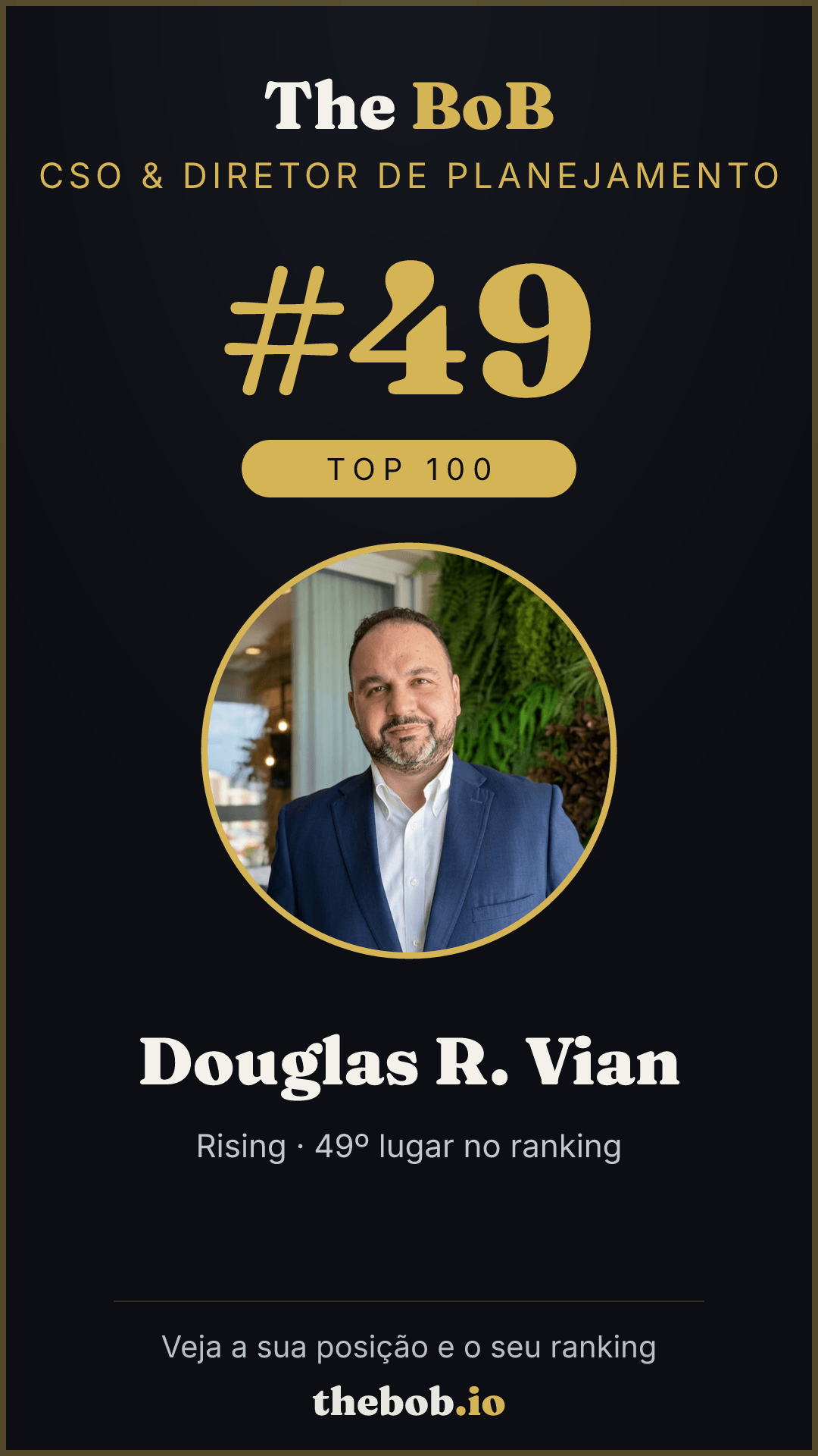 Selo The BoB · Douglas R. Vian