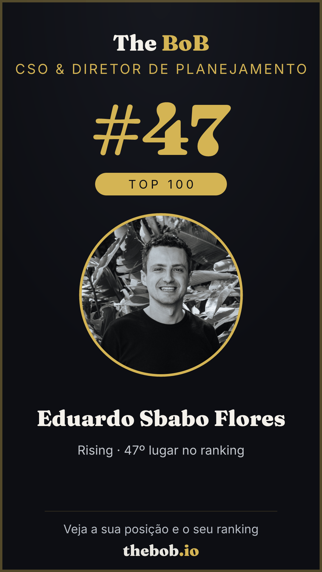 Selo The BoB · Eduardo Sbabo Flores