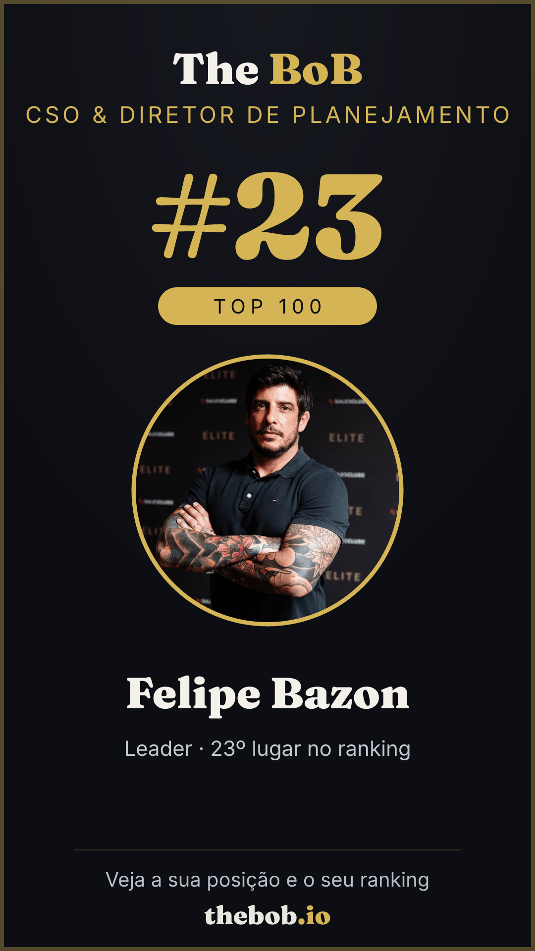 Selo The BoB · Felipe Bazon