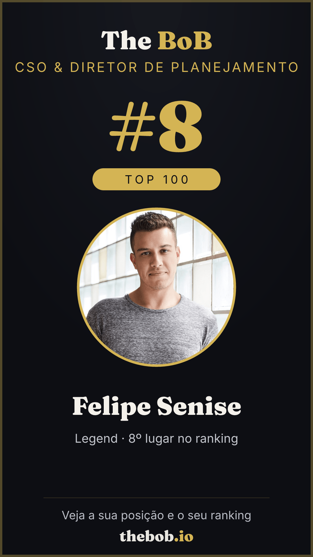 Selo The BoB · Felipe Senise
