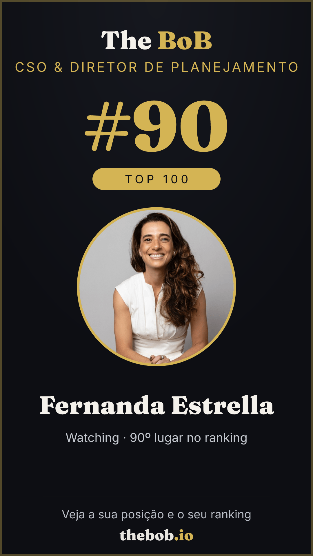 Selo The BoB · Fernanda Estrella