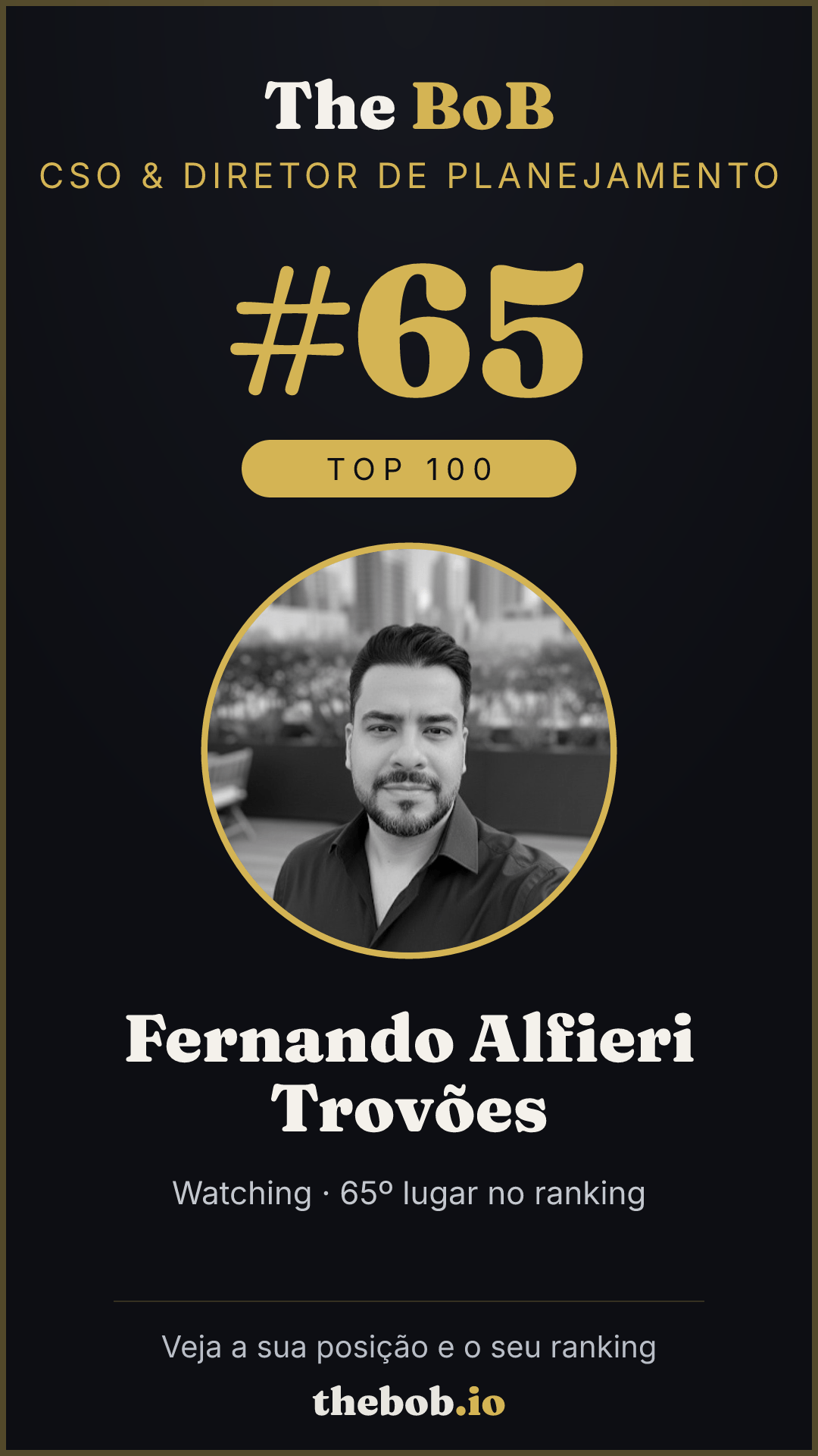 Selo The BoB · Fernando Alfieri Trovões
