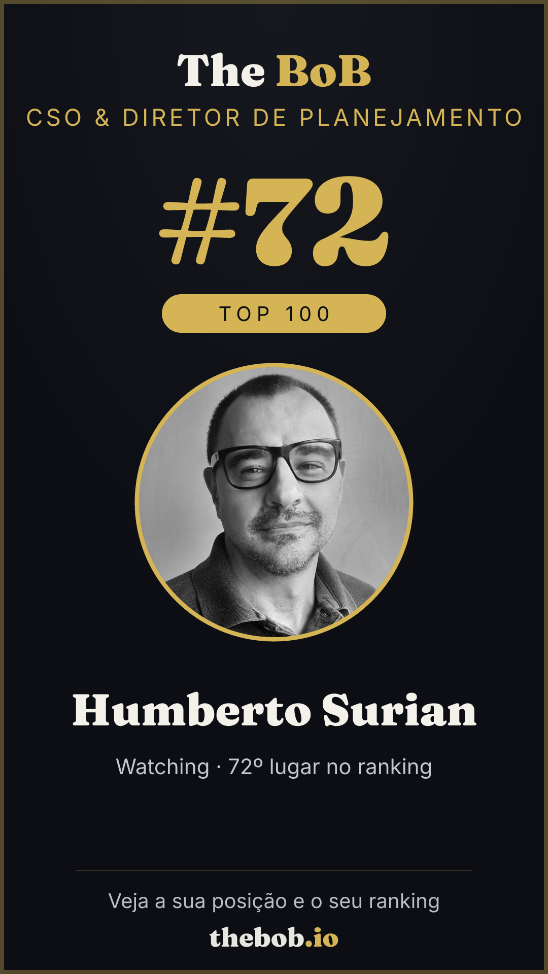 Selo The BoB · Humberto Surian