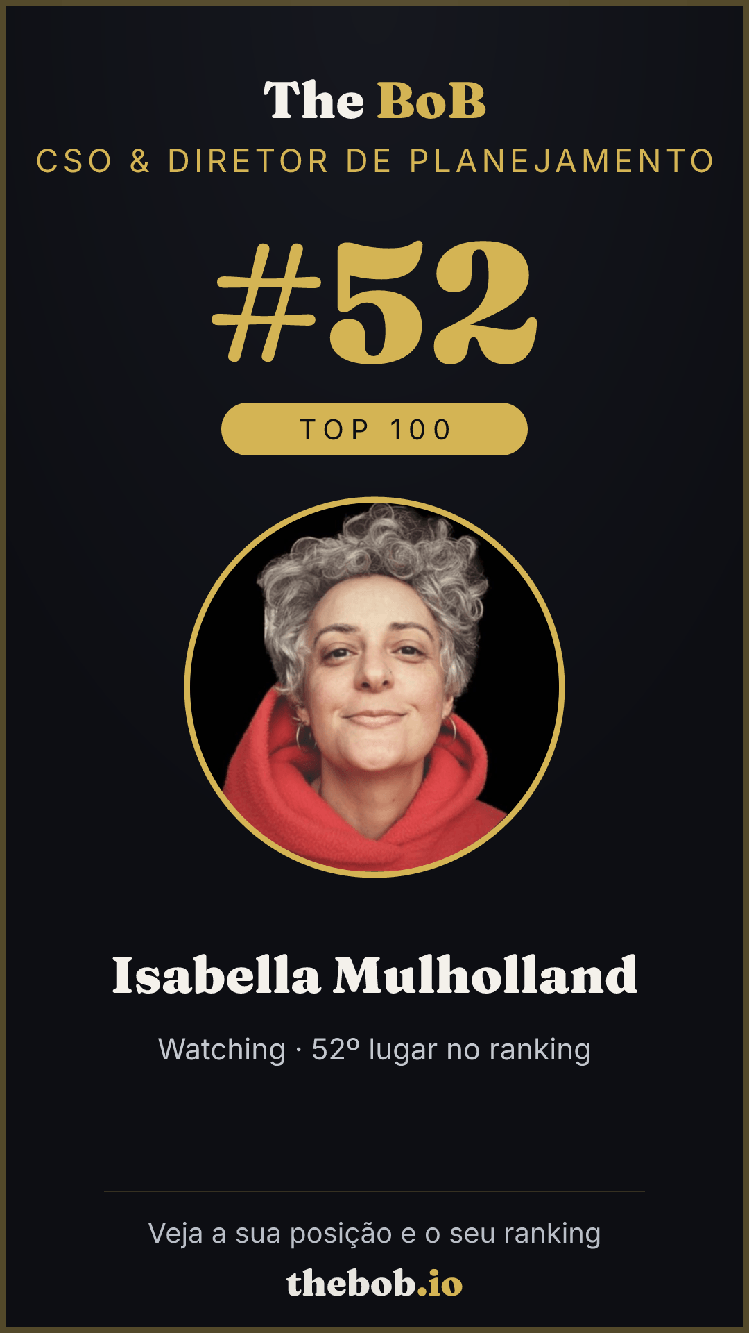 Selo The BoB · Isabella Mulholland