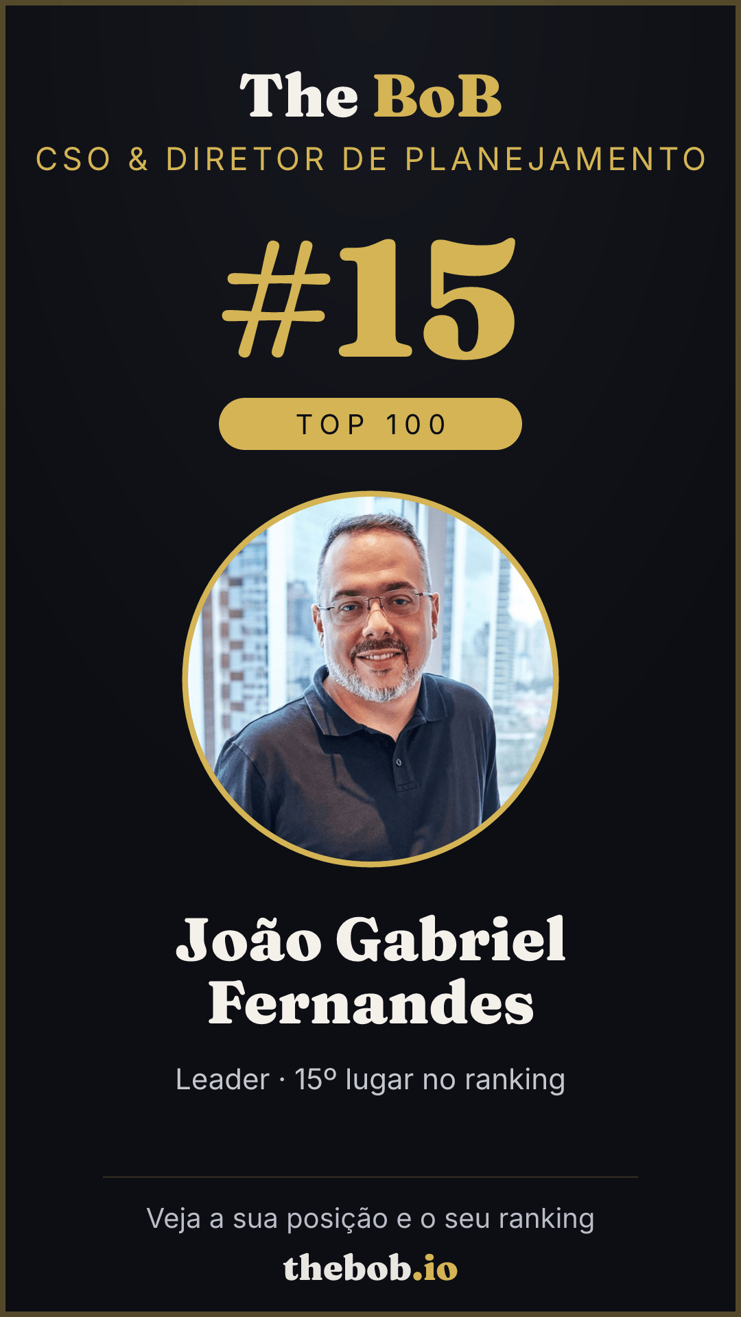 Selo The BoB · João Gabriel Fernandes