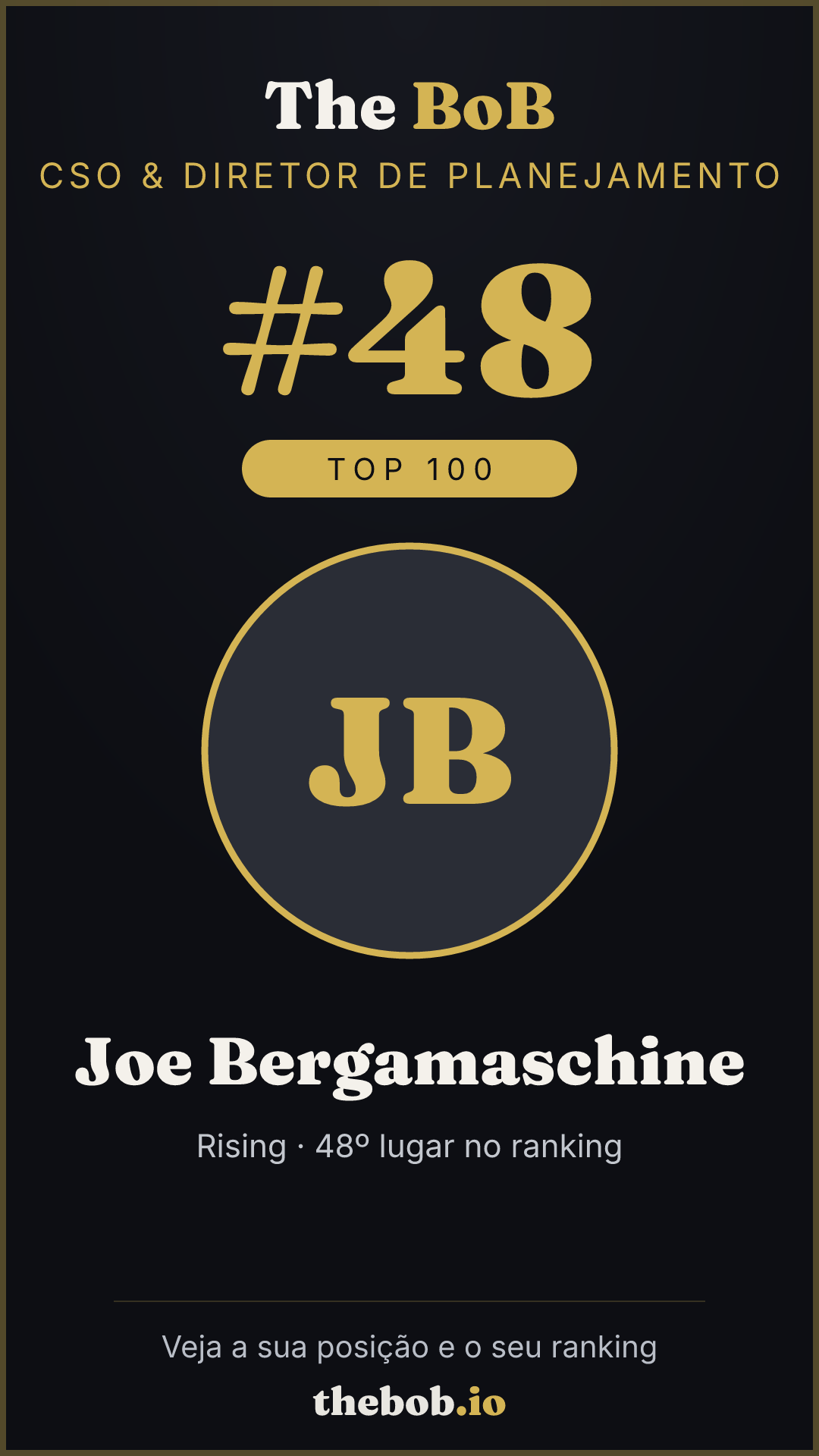 Selo The BoB · Joe Bergamaschine