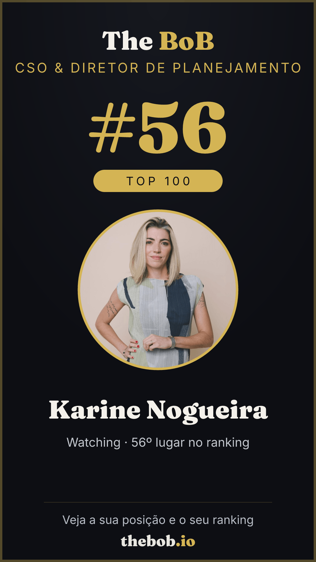 Selo The BoB · Karine Nogueira