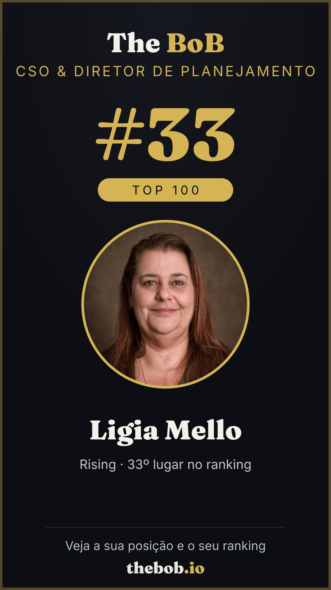 Selo The BoB · Ligia Mello