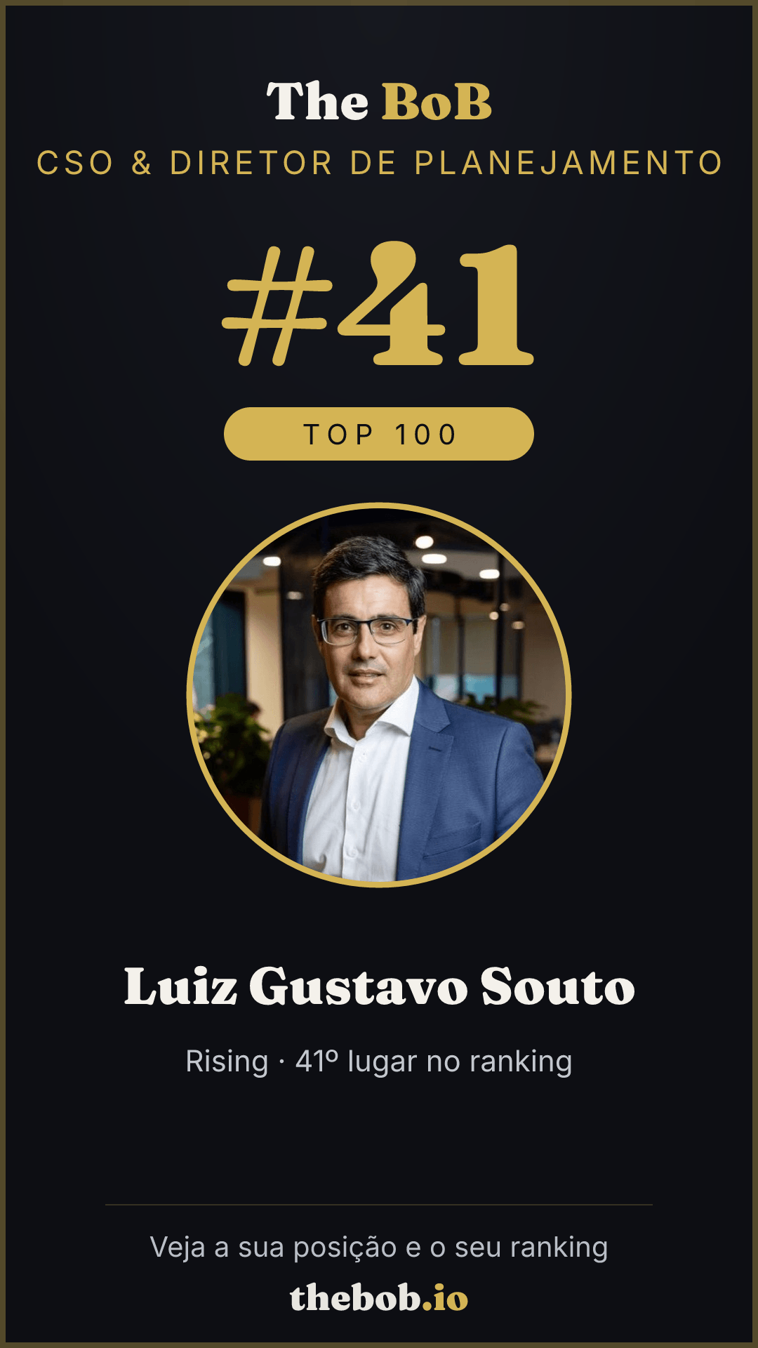 Selo The BoB · Luiz Gustavo Souto
