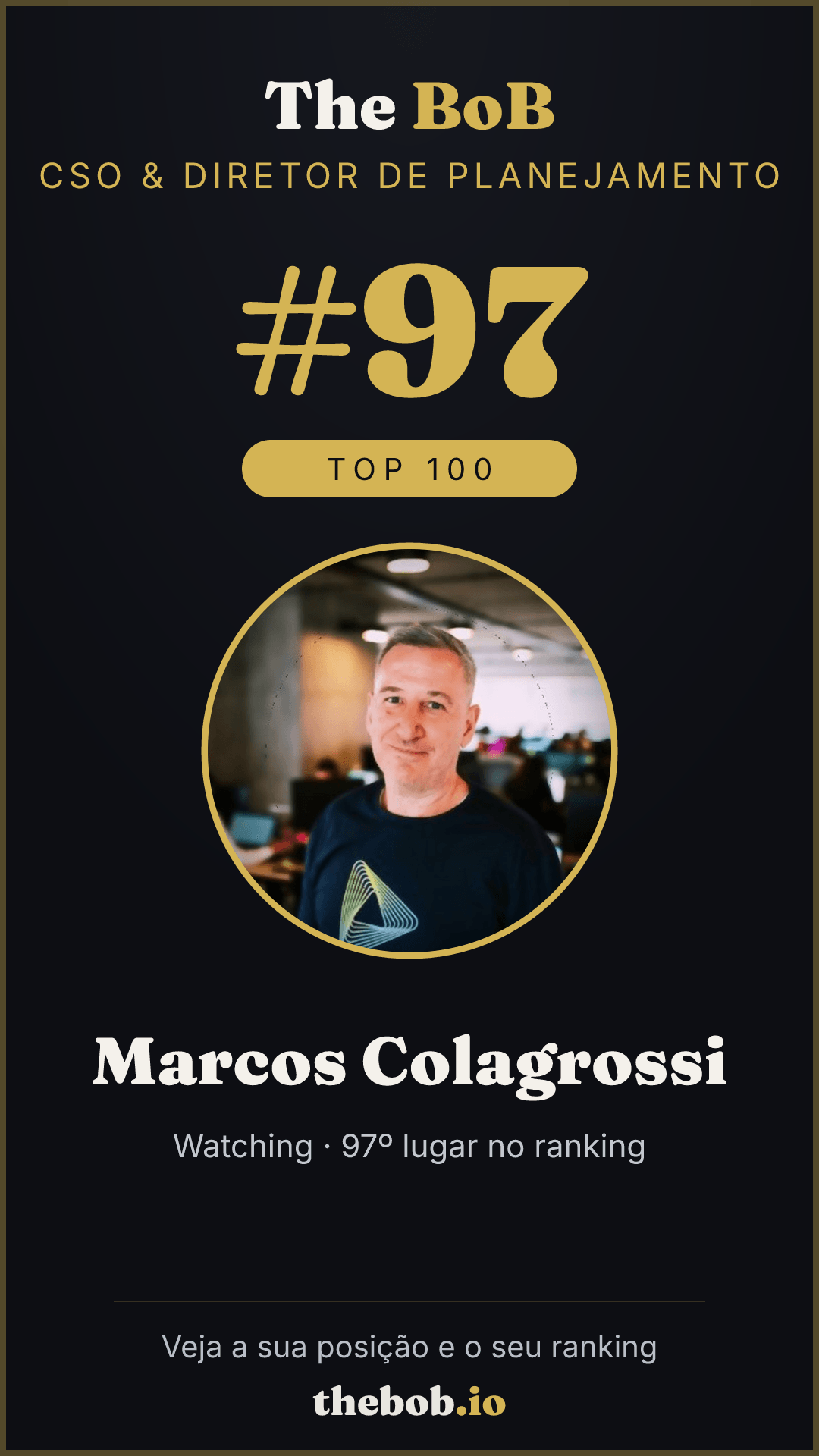 Selo The BoB · Marcos Colagrossi