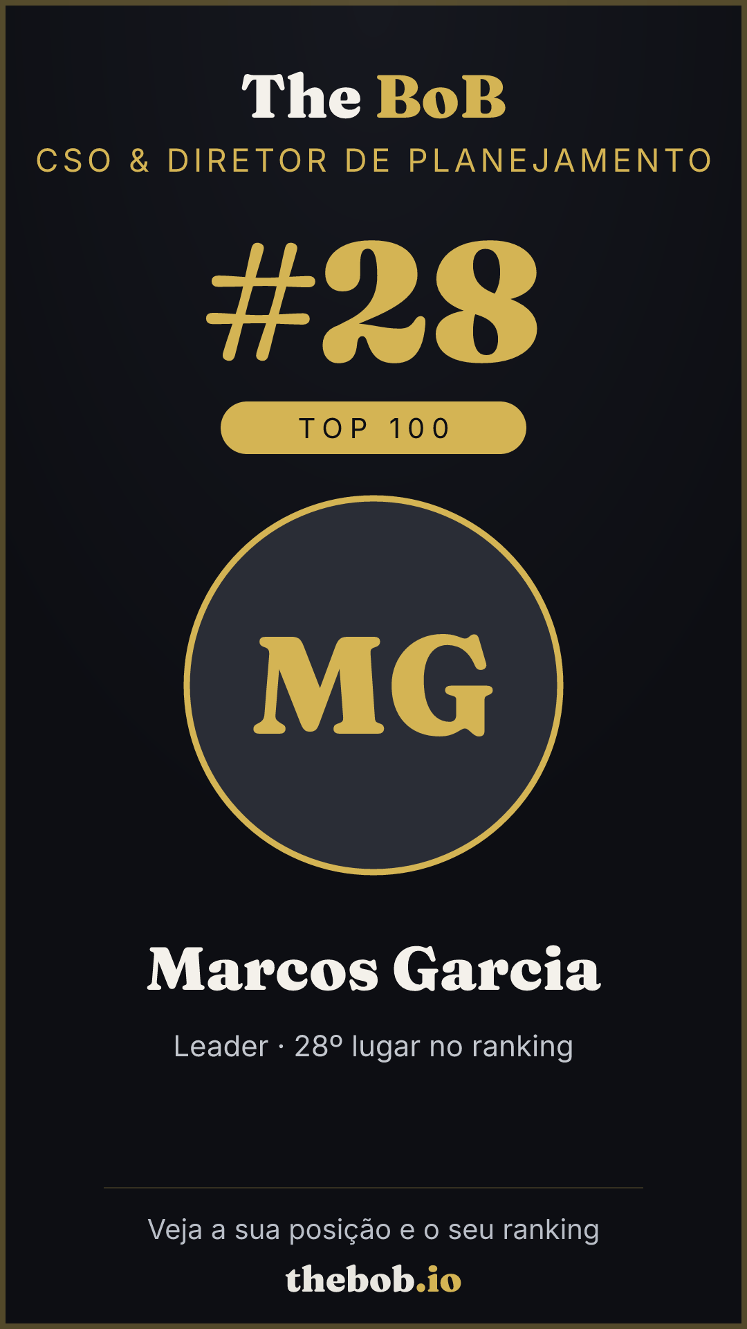 Selo The BoB · Marcos Garcia