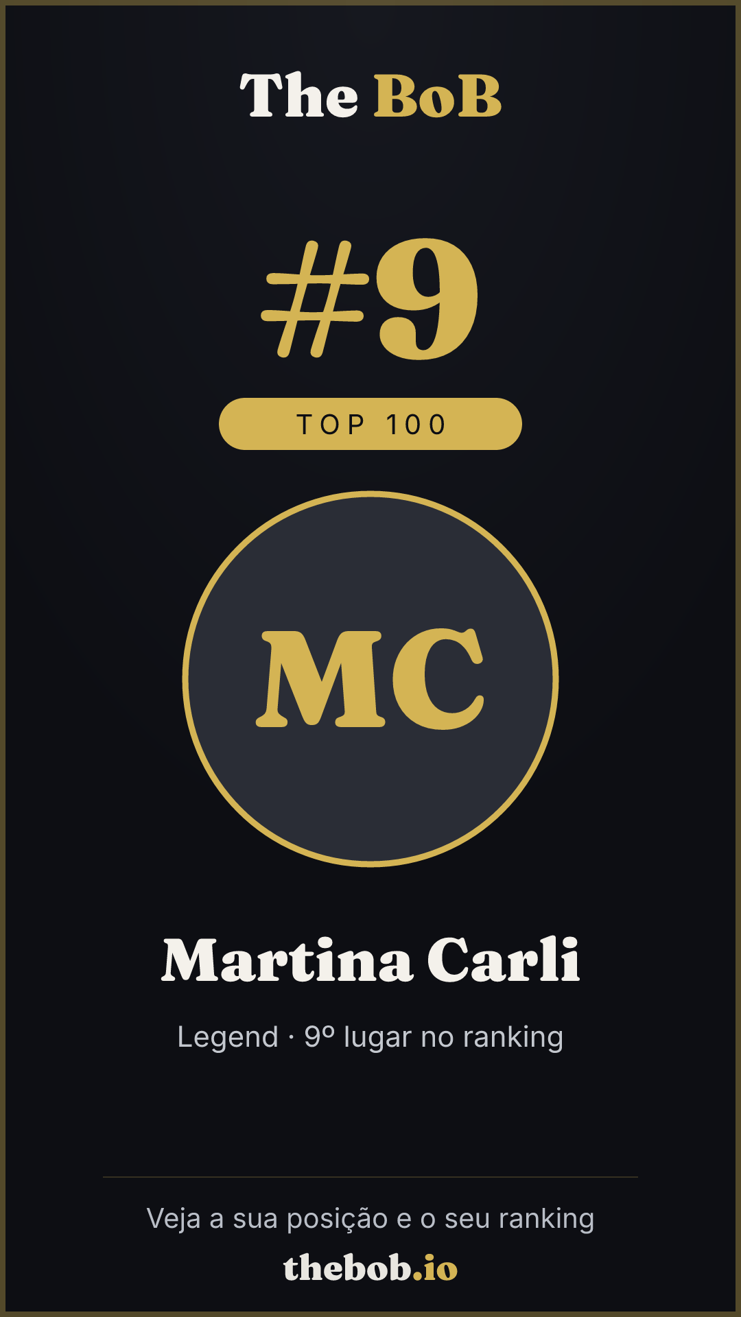Selo The BoB · Martina Carli