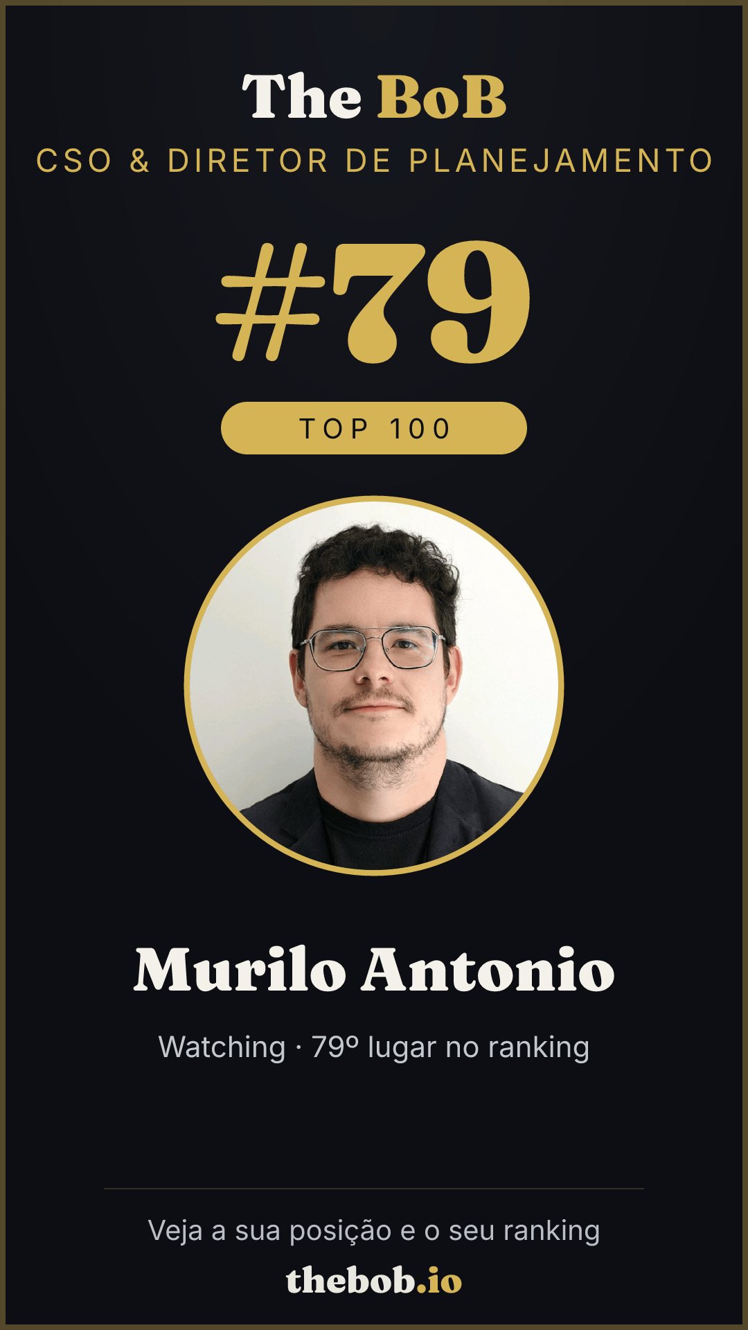 Selo The BoB · Murilo Antonio