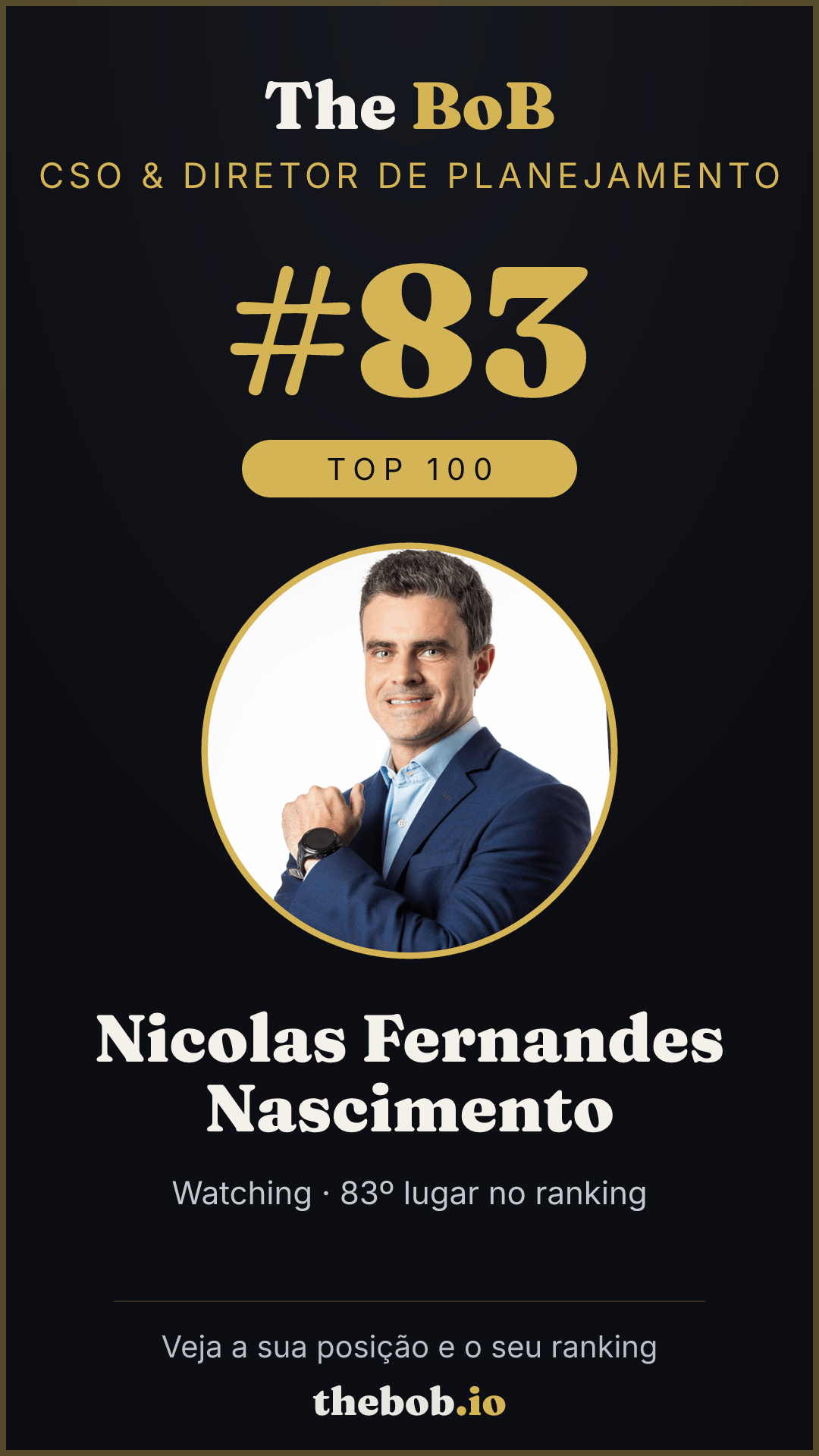 Selo The BoB · Nicolas Fernandes Nascimento