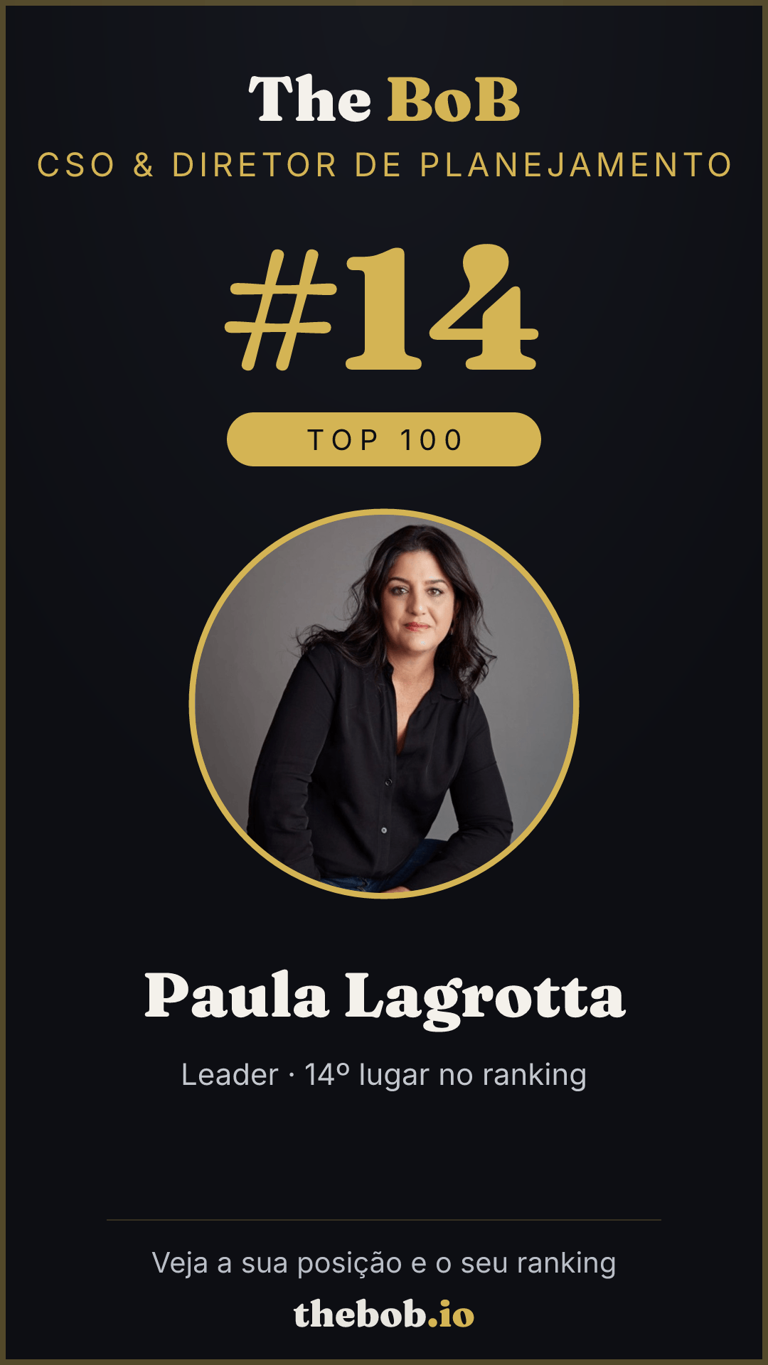 Selo The BoB · Paula Lagrotta