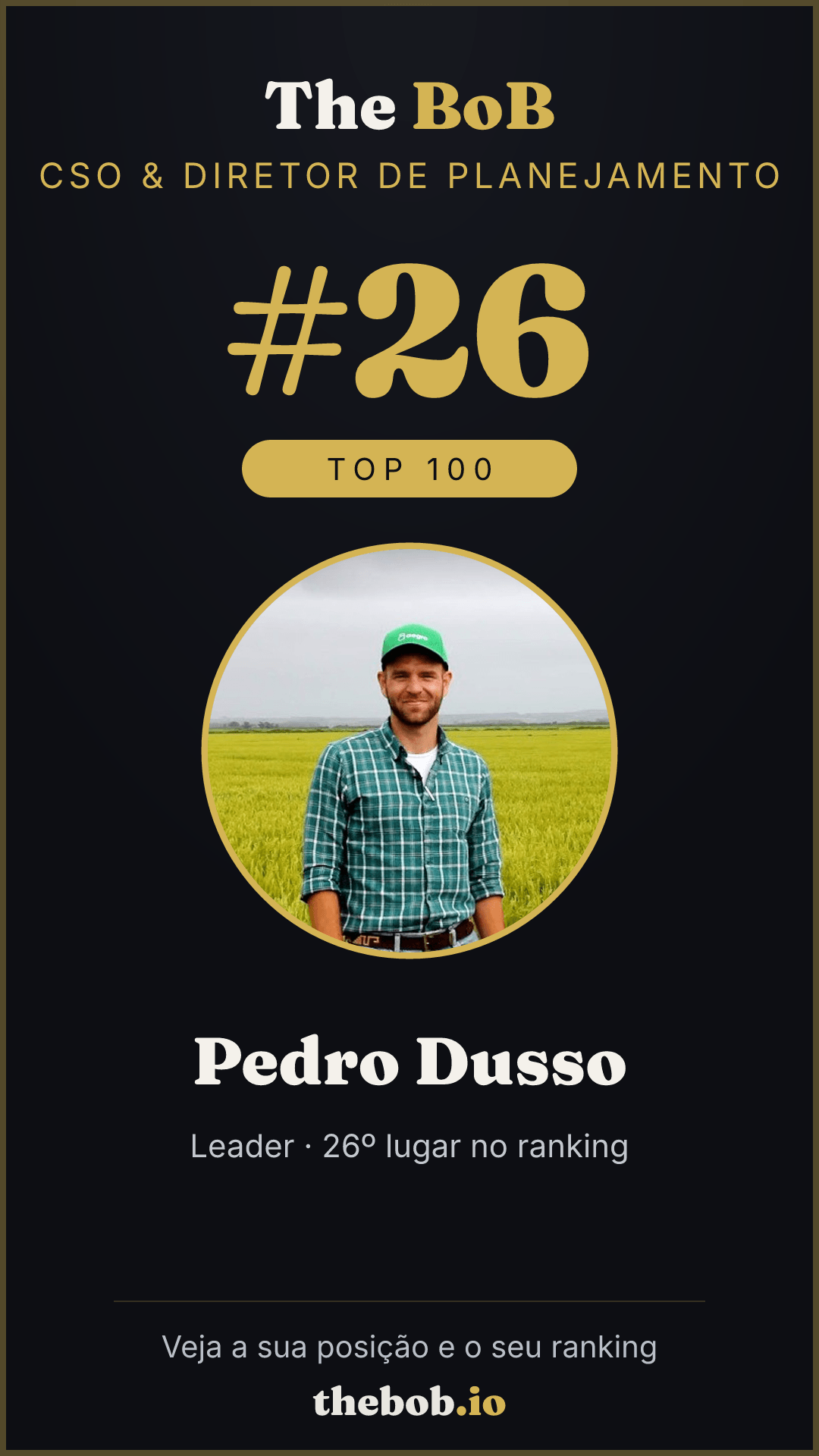 Selo The BoB · Pedro Dusso