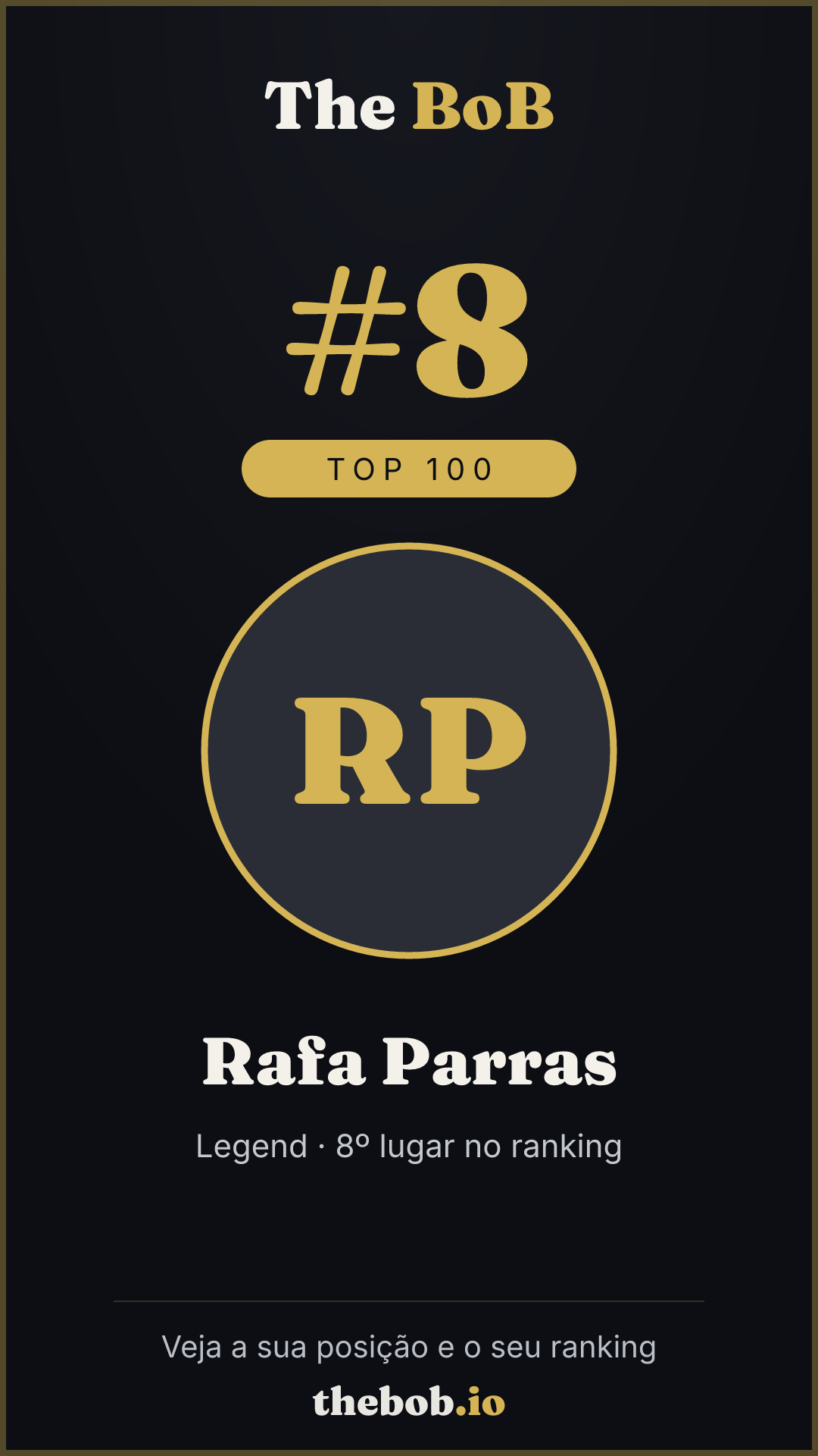 Selo The BoB · Rafa Parras