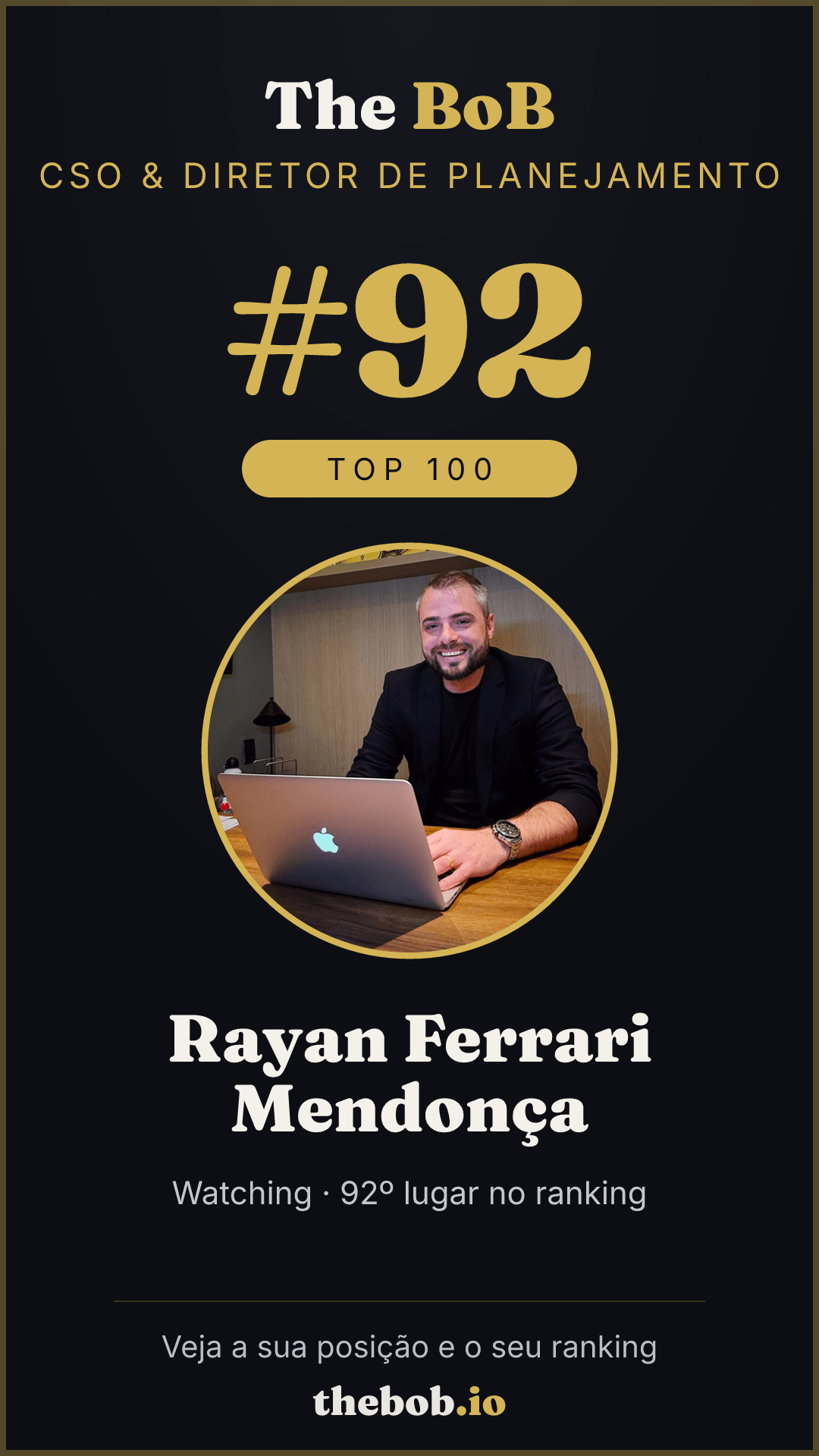 Selo The BoB · Rayan Ferrari Mendonça