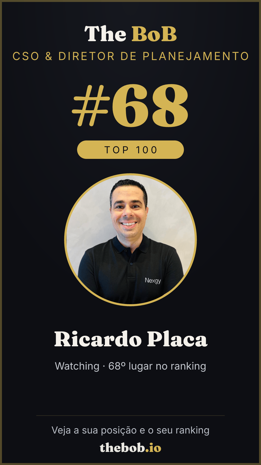Selo The BoB · Ricardo Placa