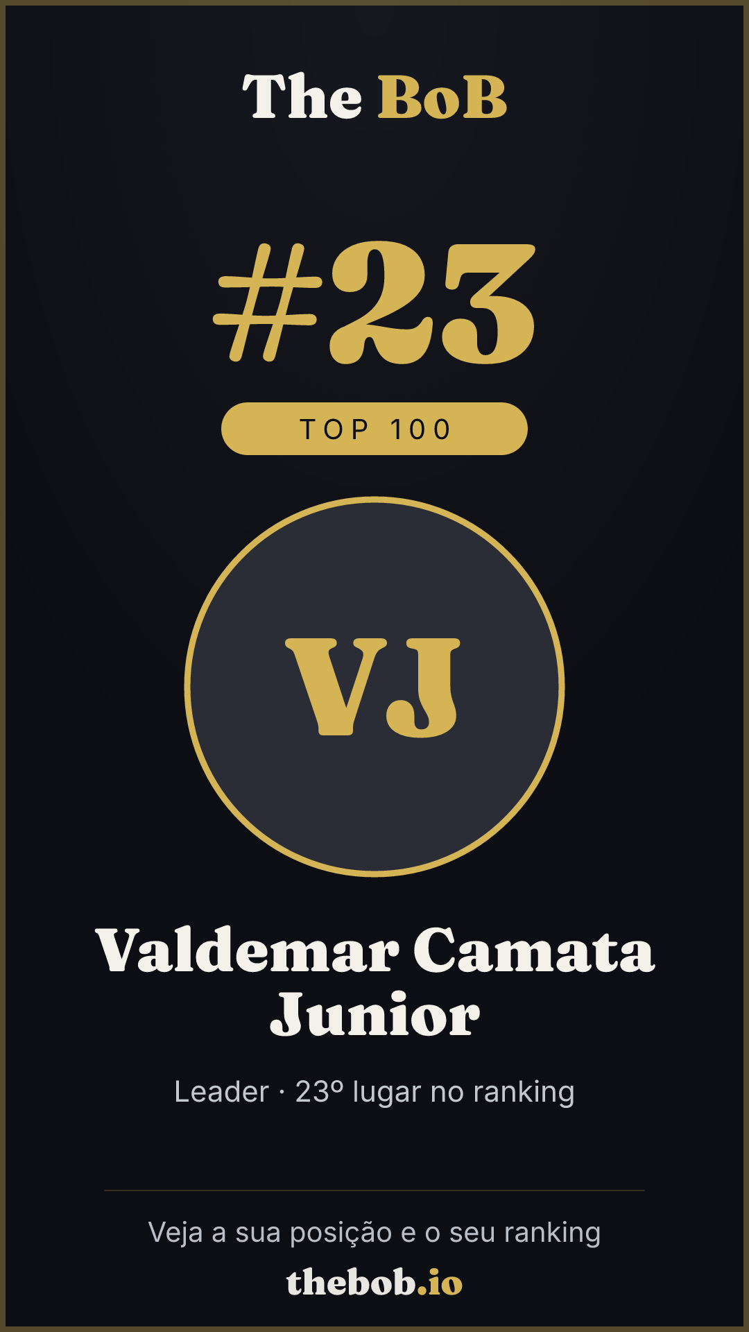 Selo The BoB · Valdemar Camata Junior