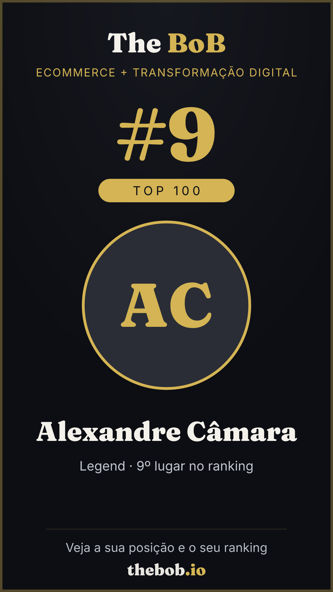 Selo The BoB · Alexandre Câmara