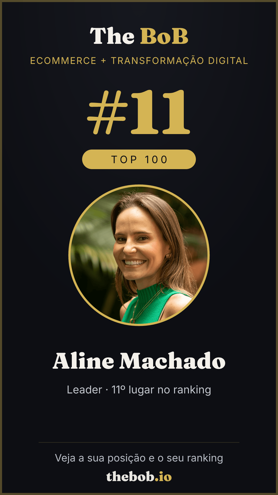 Selo The BoB · Aline Machado