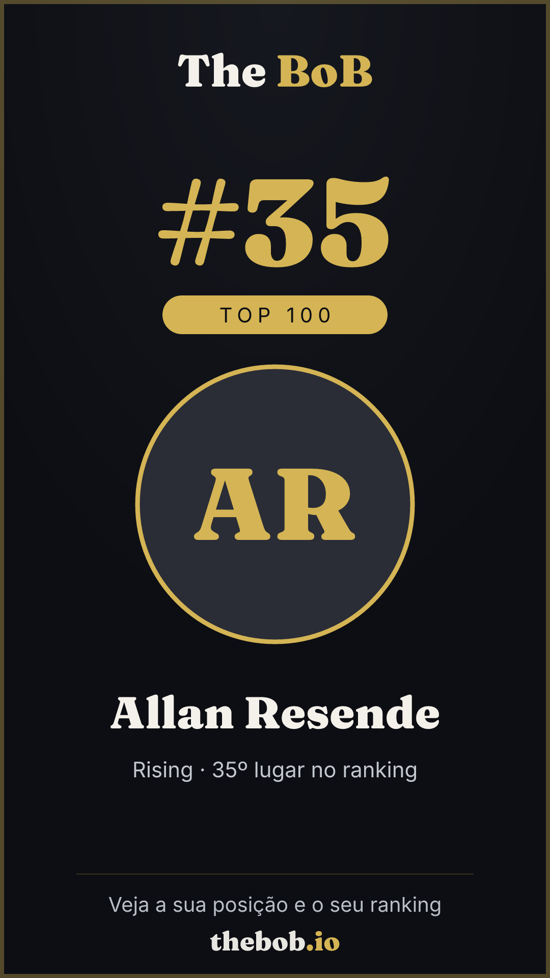 Selo The BoB · Allan Resende