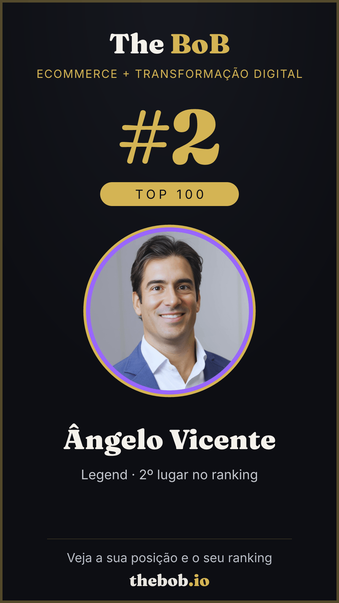 Selo The BoB · Ângelo Vicente